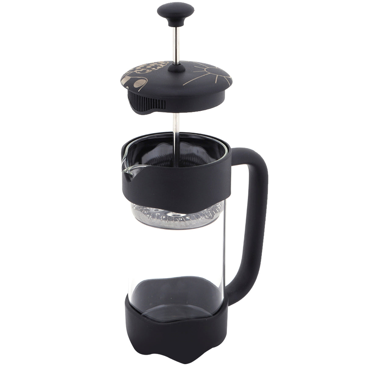 Any Morning FY92 French Press Kaffeebereiter, 350 Ml, Schwarz