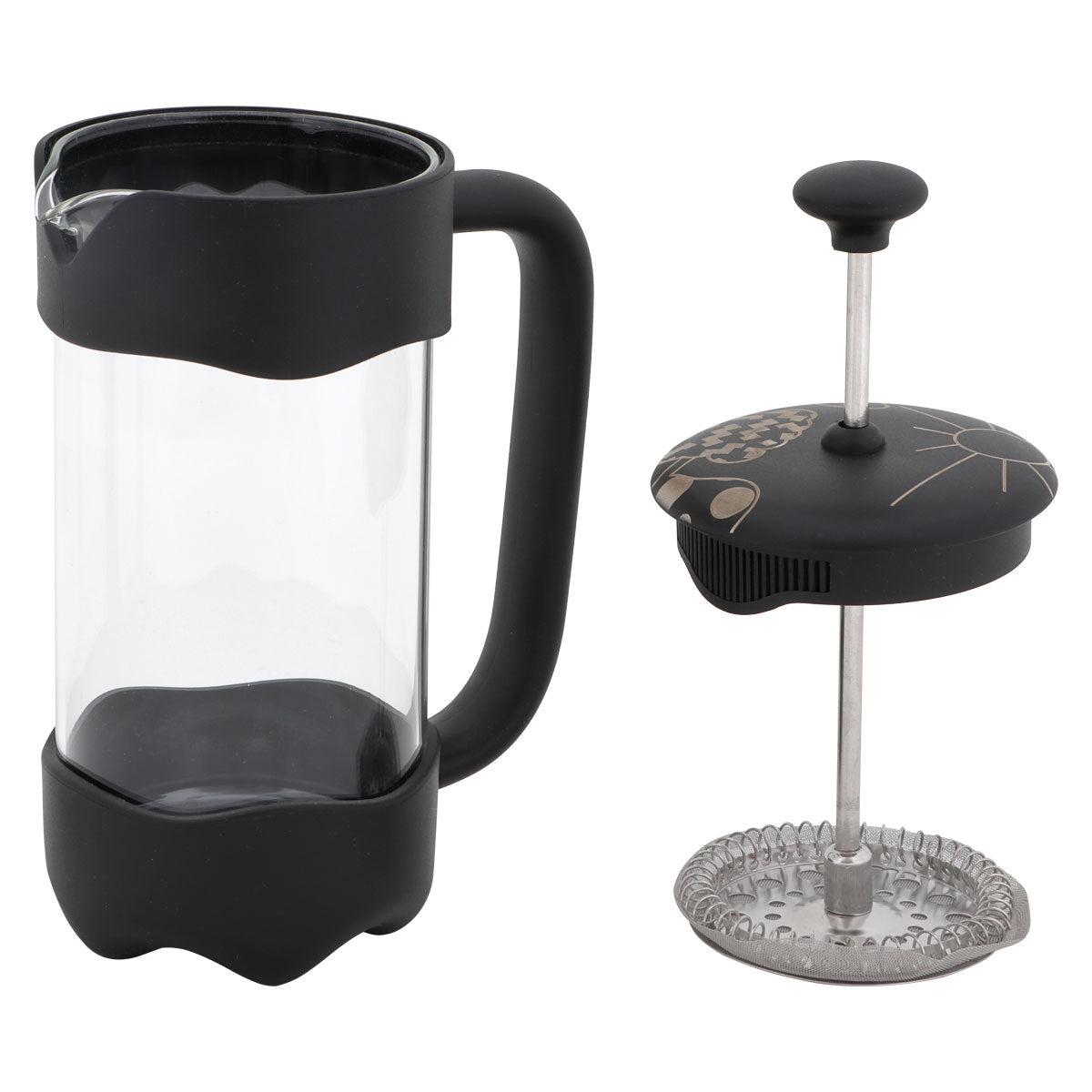 Any Morning FY92 French Press Kaffeebereiter, 1000 Ml, Schwarz