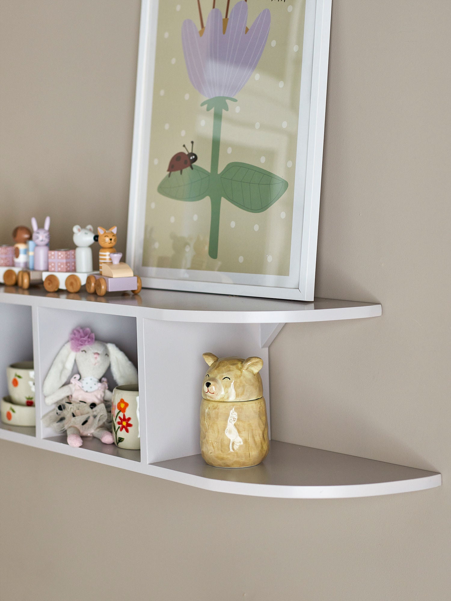 Bloomingville Mini Elias Shelf, Gray, MDF