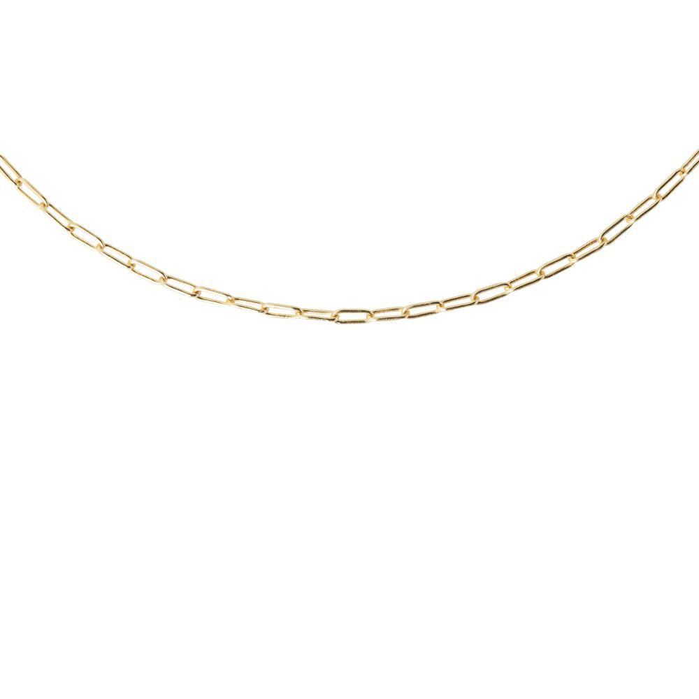Projektowanie liter kwadratowy łańcuch łącza złota, 50 cm