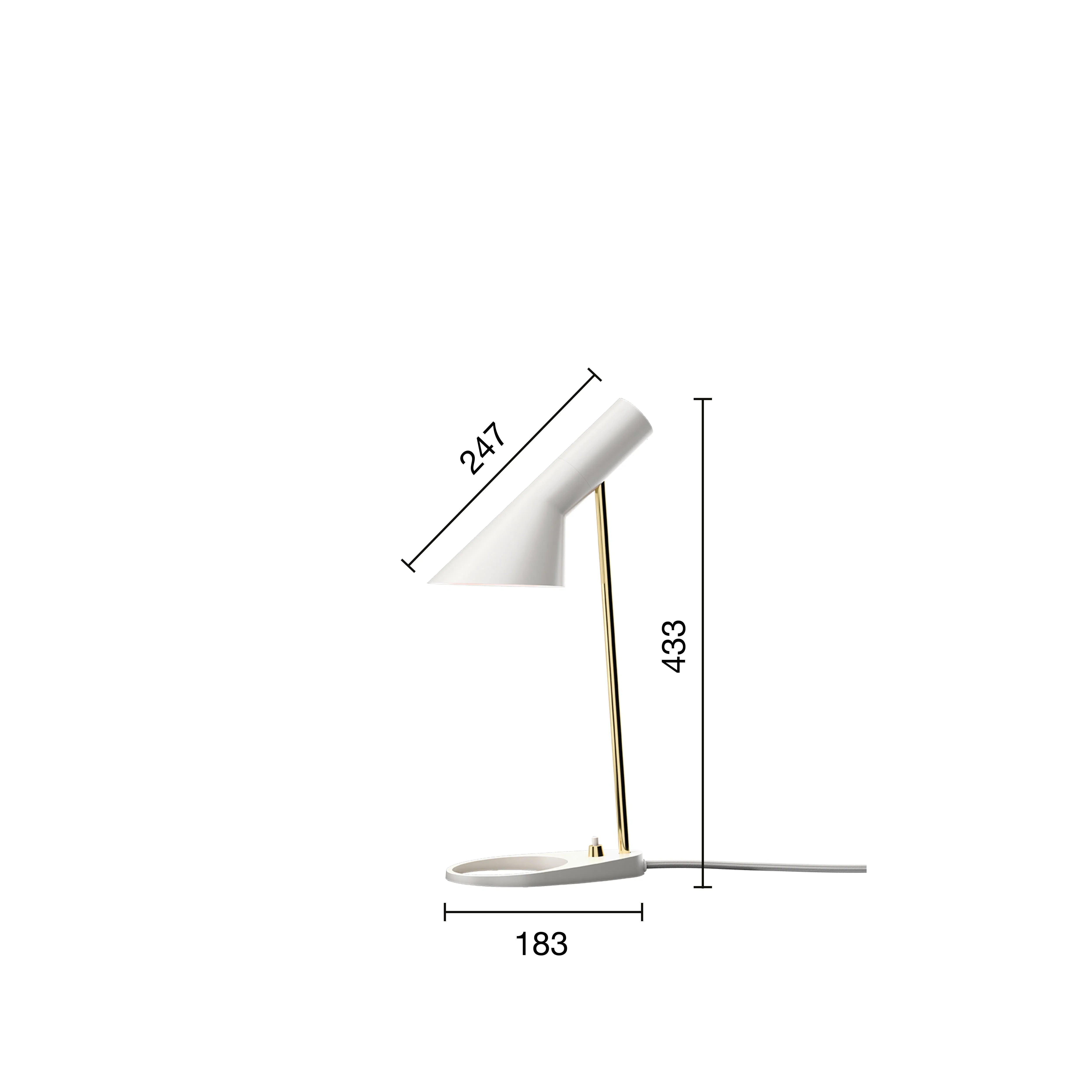 Louis Poulsen AJ Mini Table Lamp, Anniversary Edition