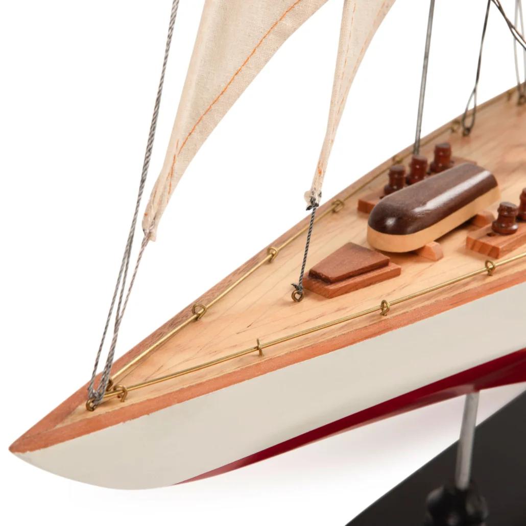 Authentic Models Endeavour L60 Sailing Ship Model, Red/White