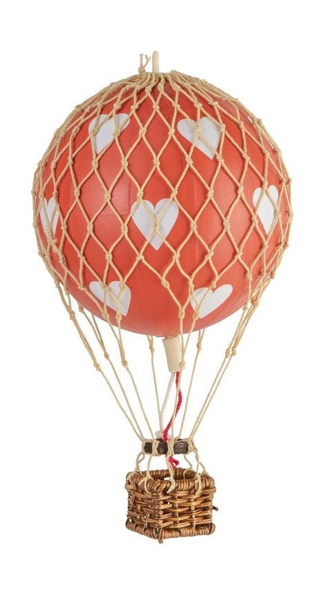 Autentyczne modele unoszące model balonu nieba, Czerwone serca, Ø 8,5 cm