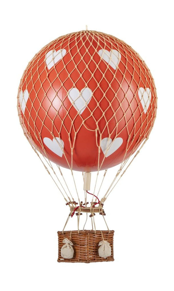 Modele autentyczne modelki królewskiej aero balonowej, czerwone serca, Ø 32 cm