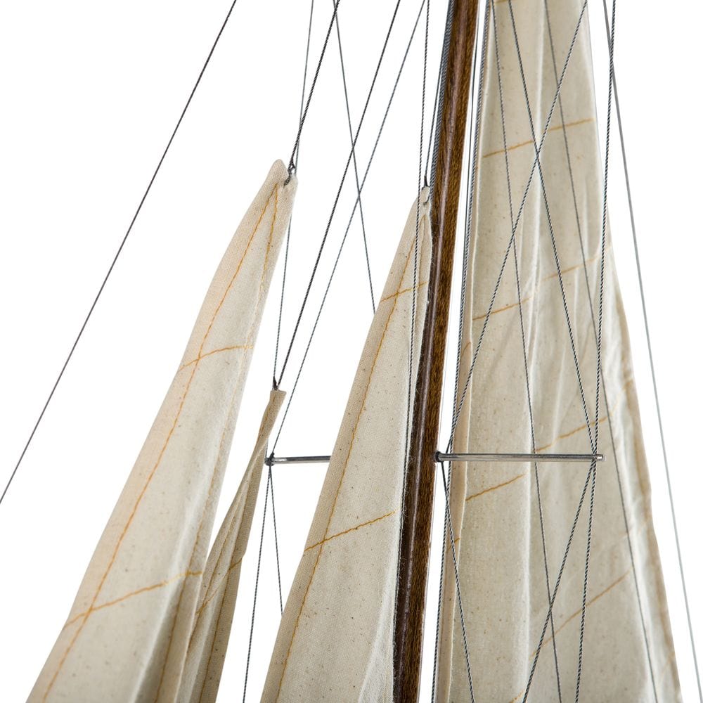 Autentyczny model Shamrock Yacht Wood Sailing Ship