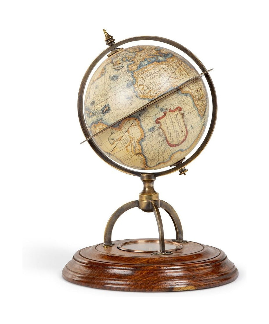 Autentyczne modele ziemskie globe z kompasem