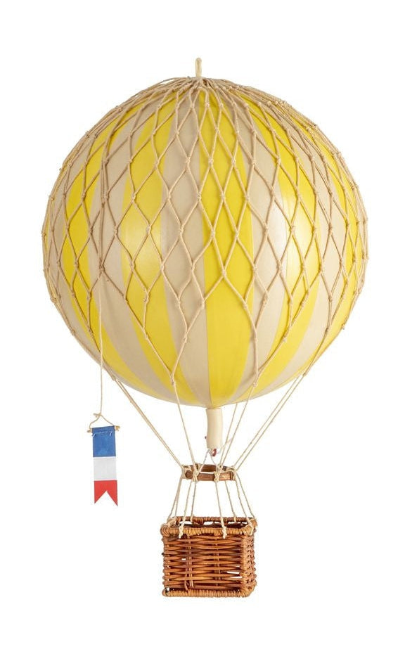 Modele autentyczne podróżuje lekki model balonu, prawdziwy żółty, Ø 18 cm