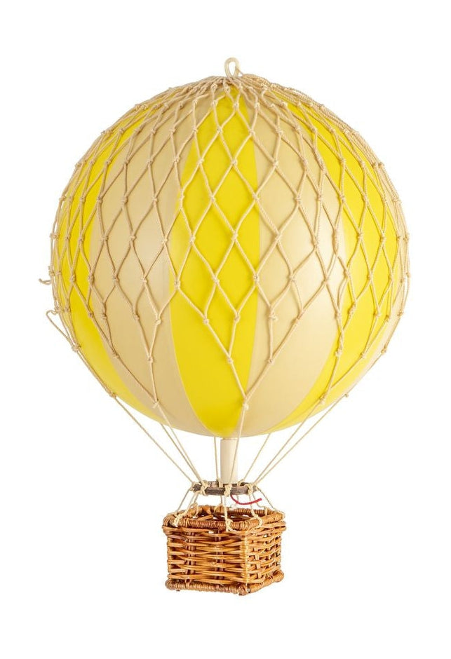 Modele autentyczne podróżuje lekki model balonu, żółty podwójny, Ø 18 cm