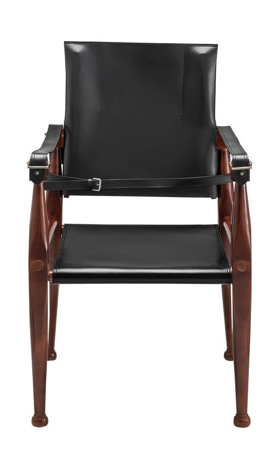Autentyczne modele skórzane krzesło, czarne
