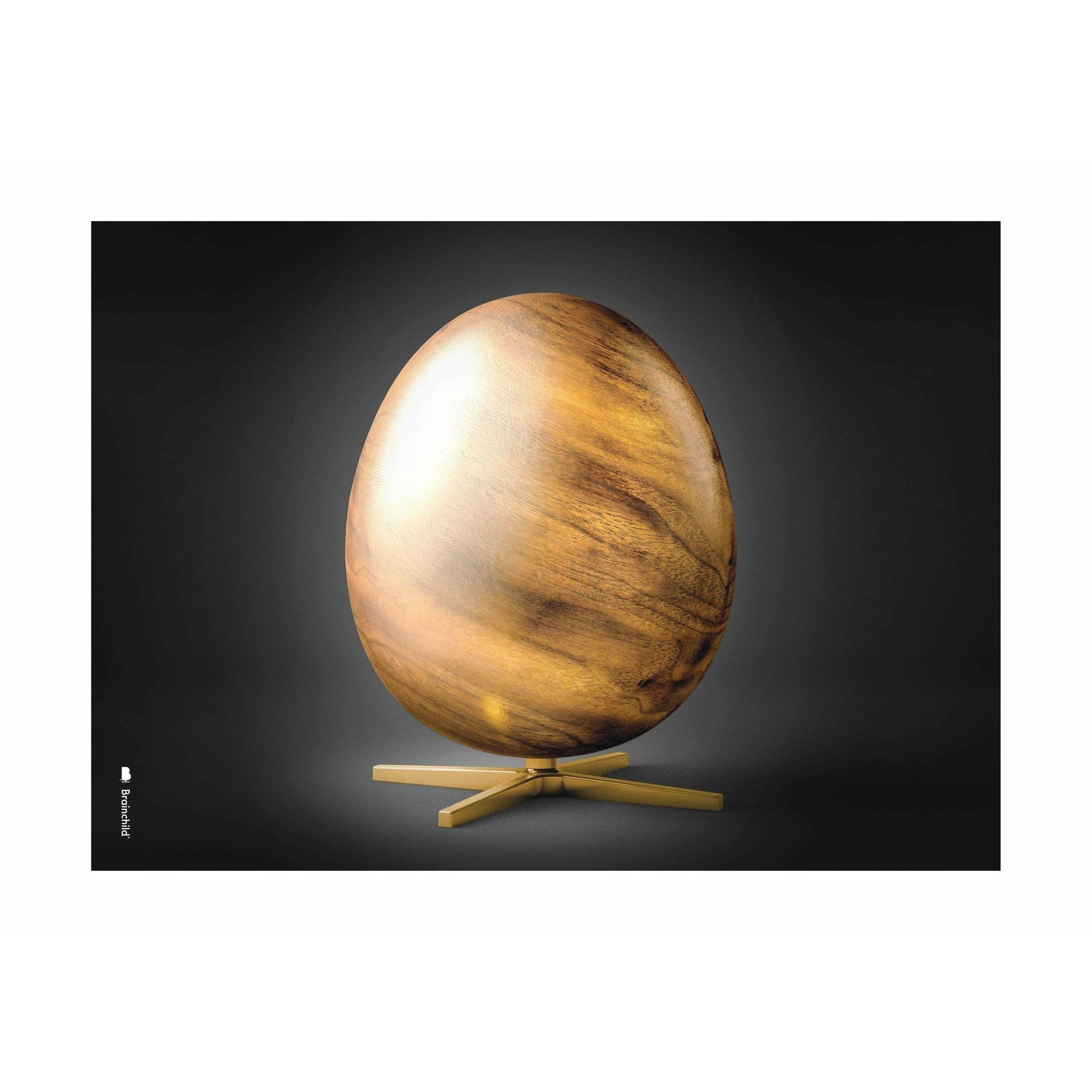 Plakat w formacie jaja bez ramy 70 x100 cm, czarny