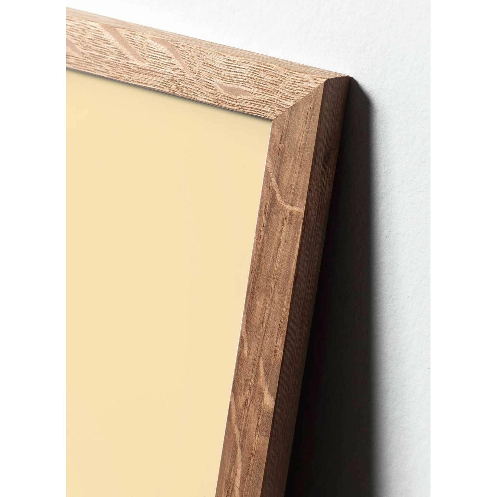 Klasyczny plakat jaja pomysłu, rama wykonana z jasnego drewna A5, miętowe zielone tło