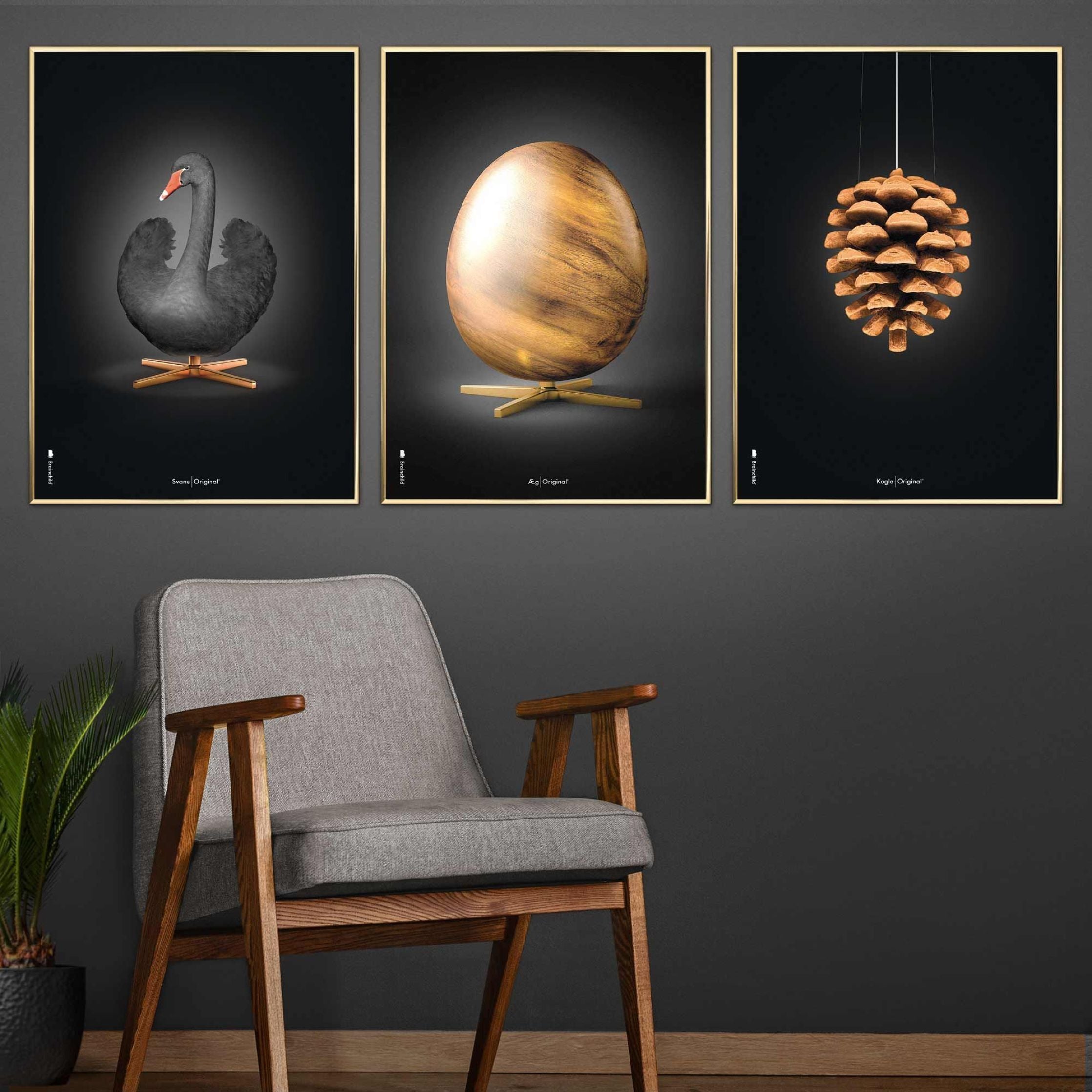 Pomysły plakat jaja bez ramy 70 x100 cm, czarny