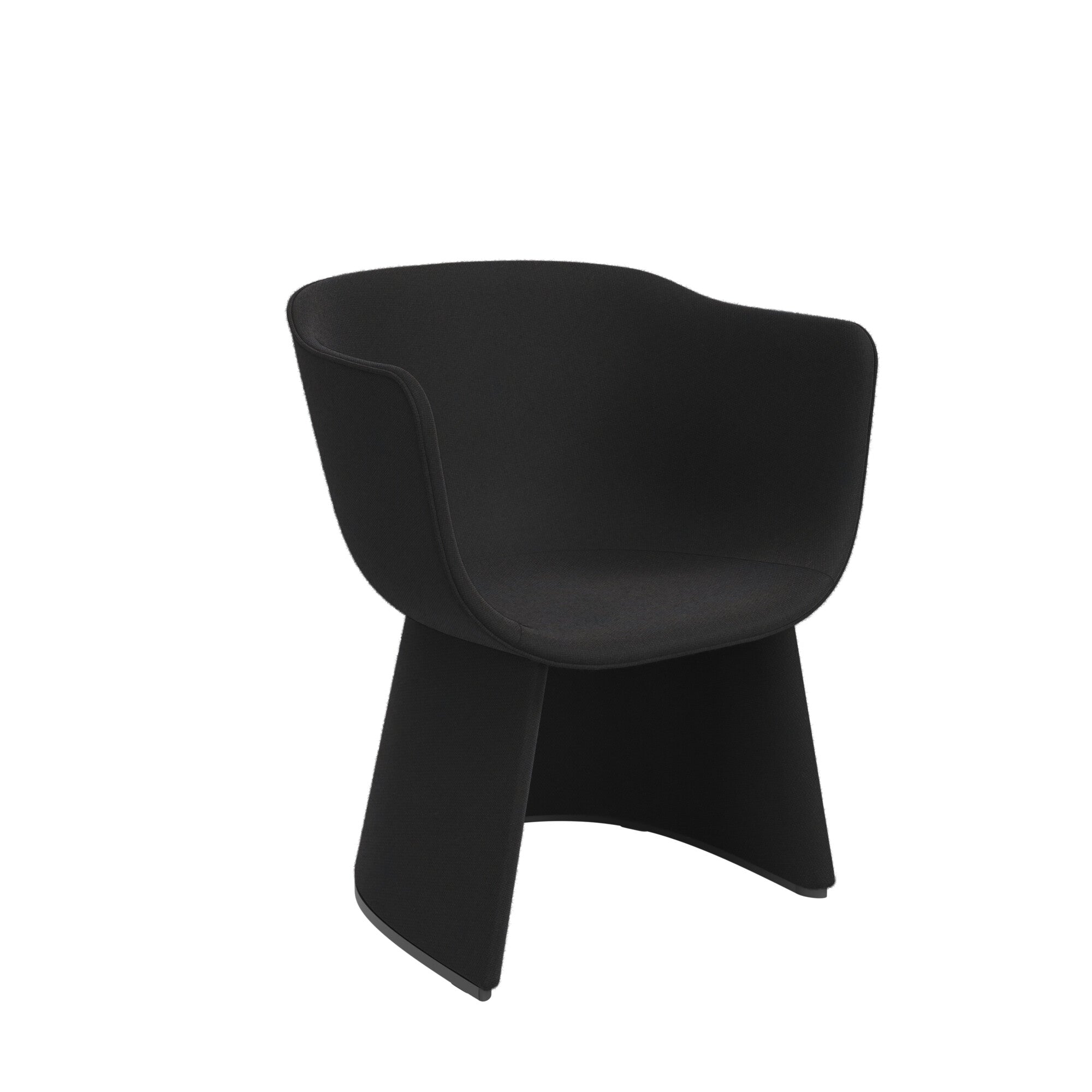 Fritz Hansen Monolit CM230 Lounge Chair, Black/Black.