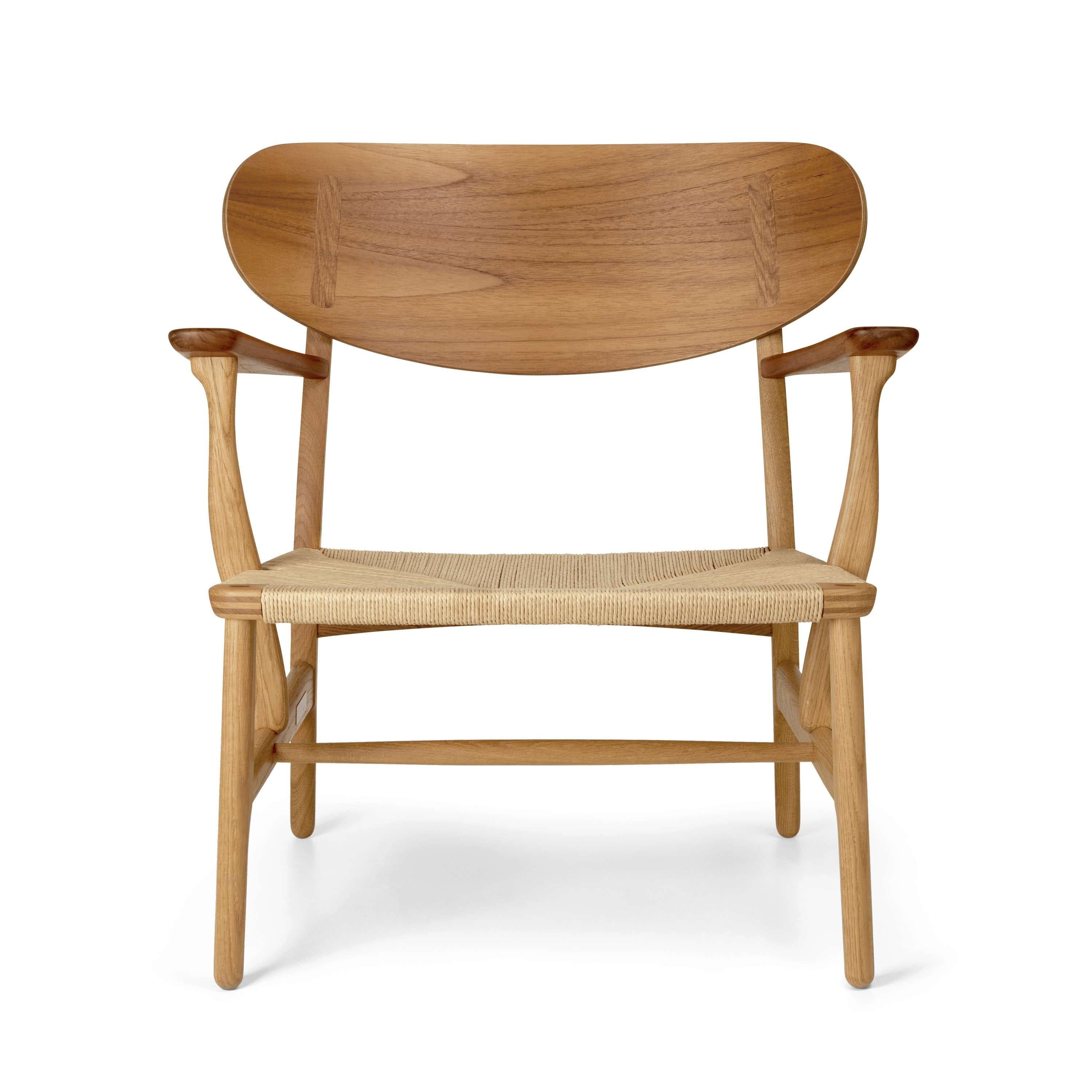 Carl Hansen CH22 REALGE FAURE TEK/Oak naoliwiony, naturalny sznurek