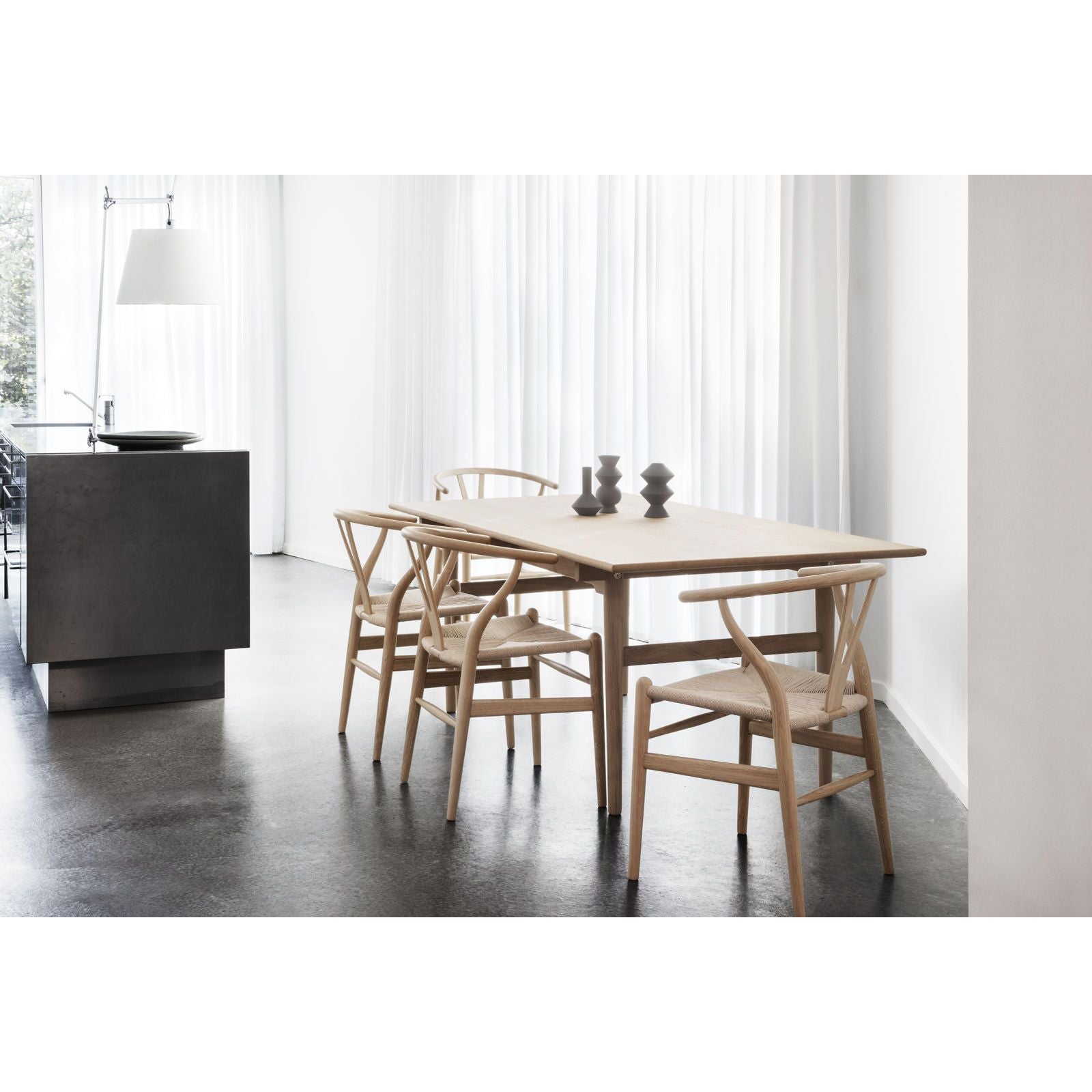 Carl Hansen CH24 Y Krzesek krzesło Naturalne papierowe przewód, bu Beech/Wanilia White