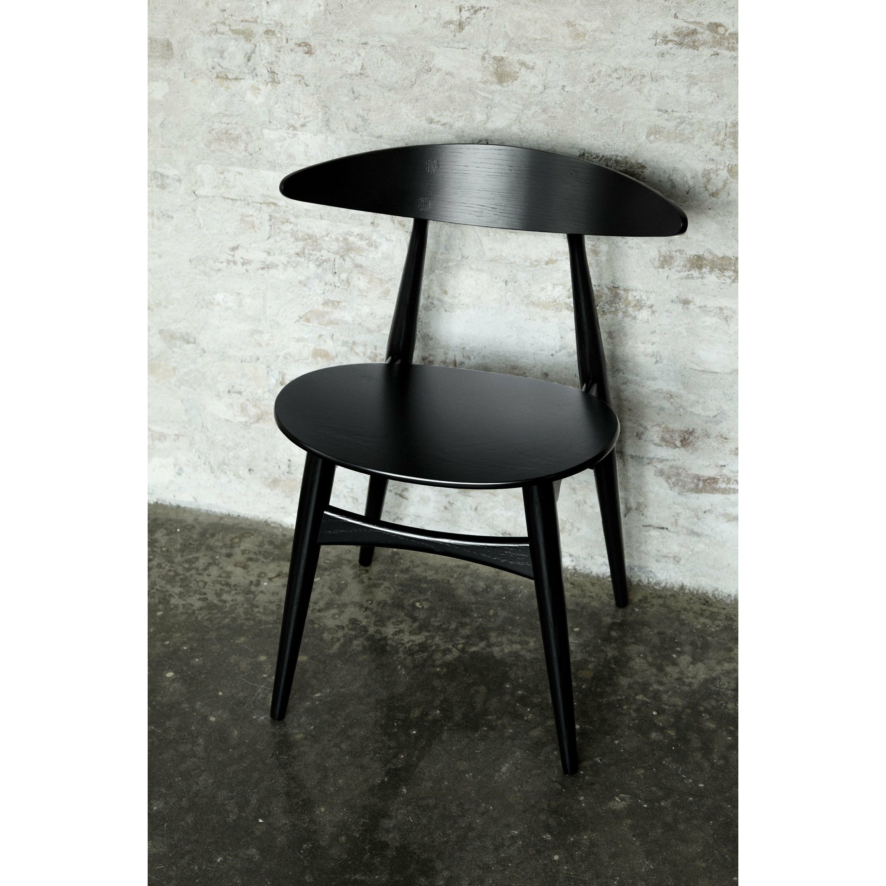 Carl Hansen CH33 P krzesło, Black Beech/SIF 98