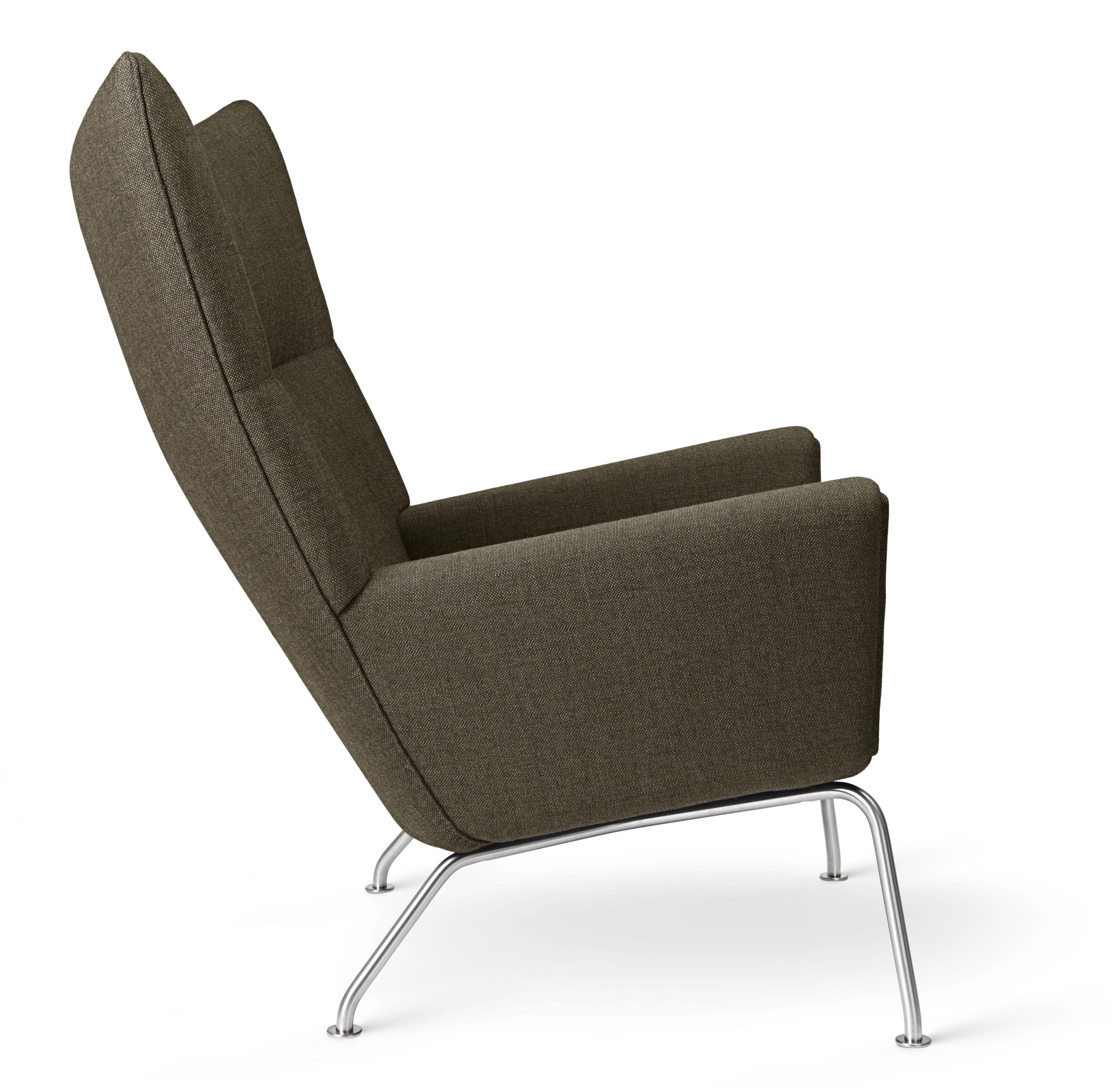 Carl Hansen CH445 Wing krzesło, stal/pasja 1101