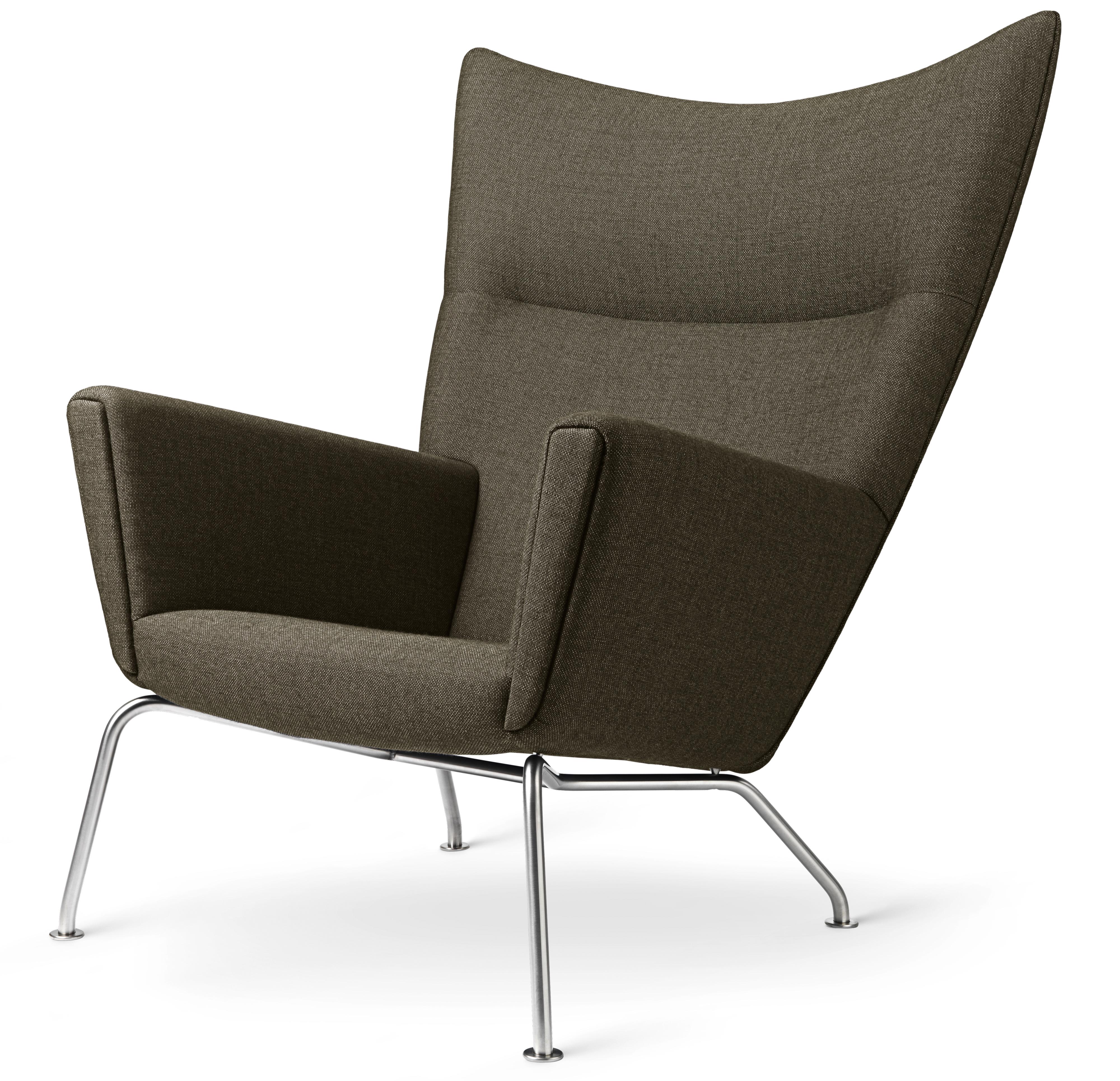 Carl Hansen CH445 Wing krzesło, stal/pasja 1101