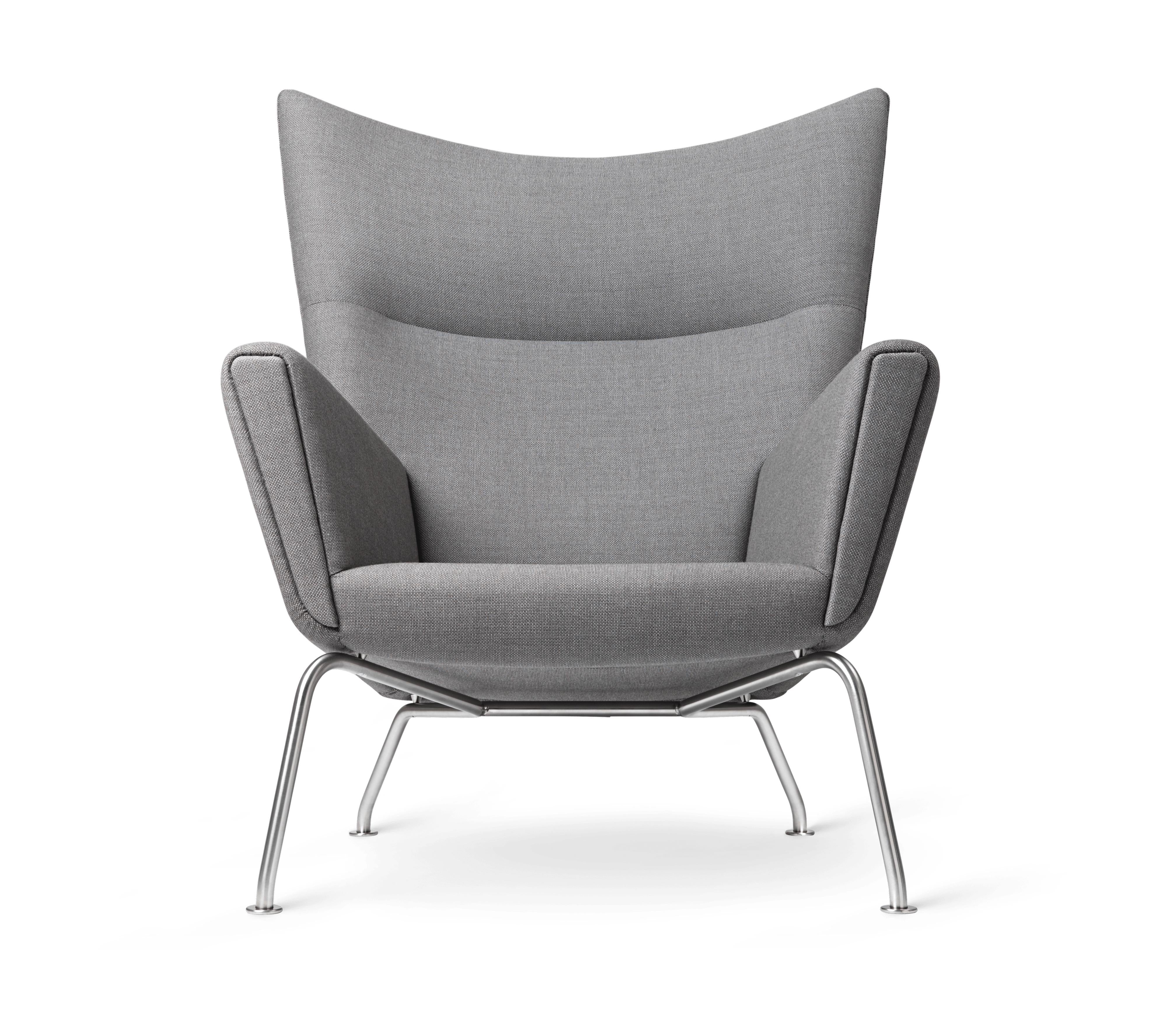 Carl Hansen CH445 Wing krzesło, stal/pasja 6101