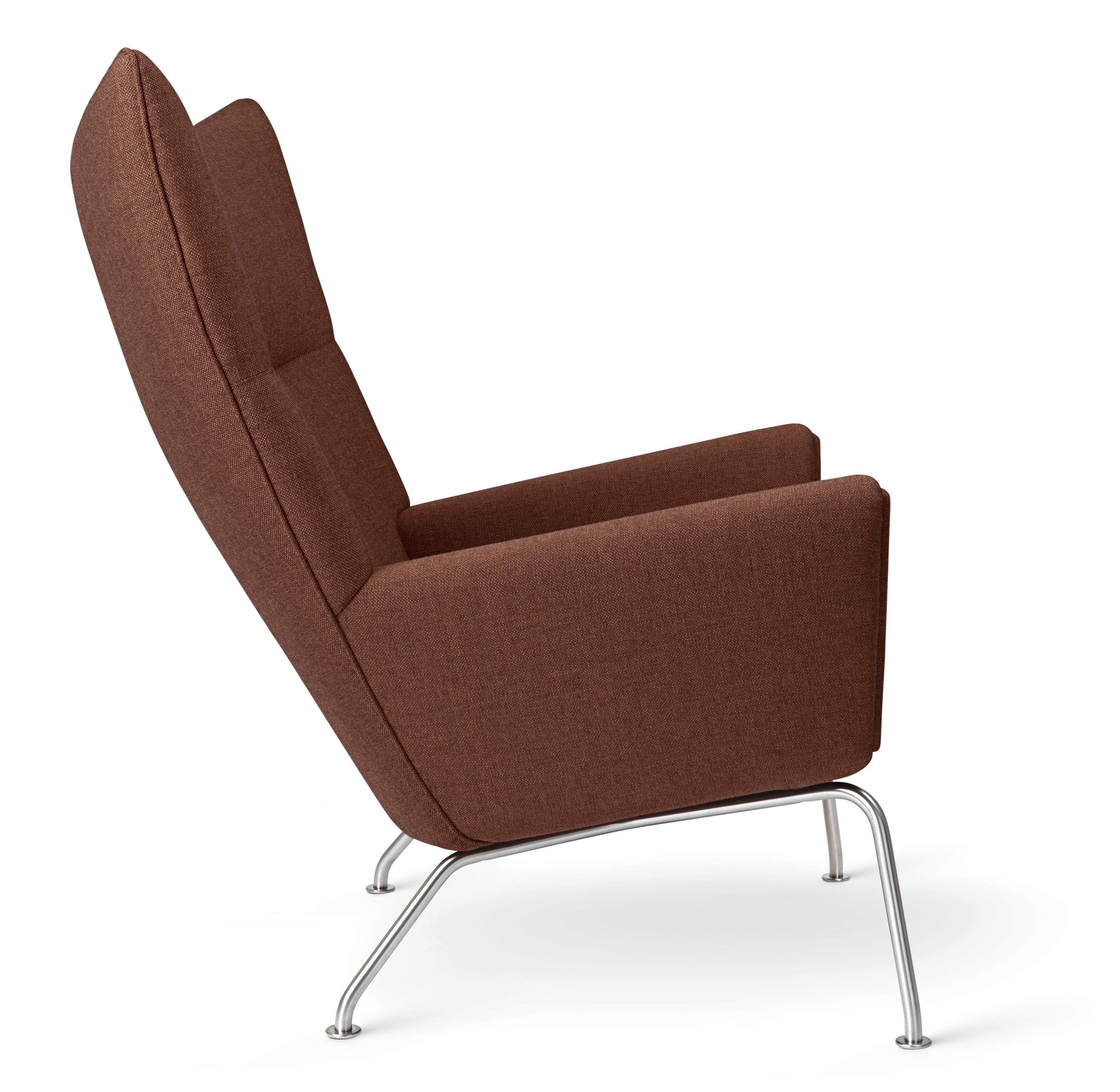 Carl Hansen CH445 Wing krzesło, stal/pasja 7101