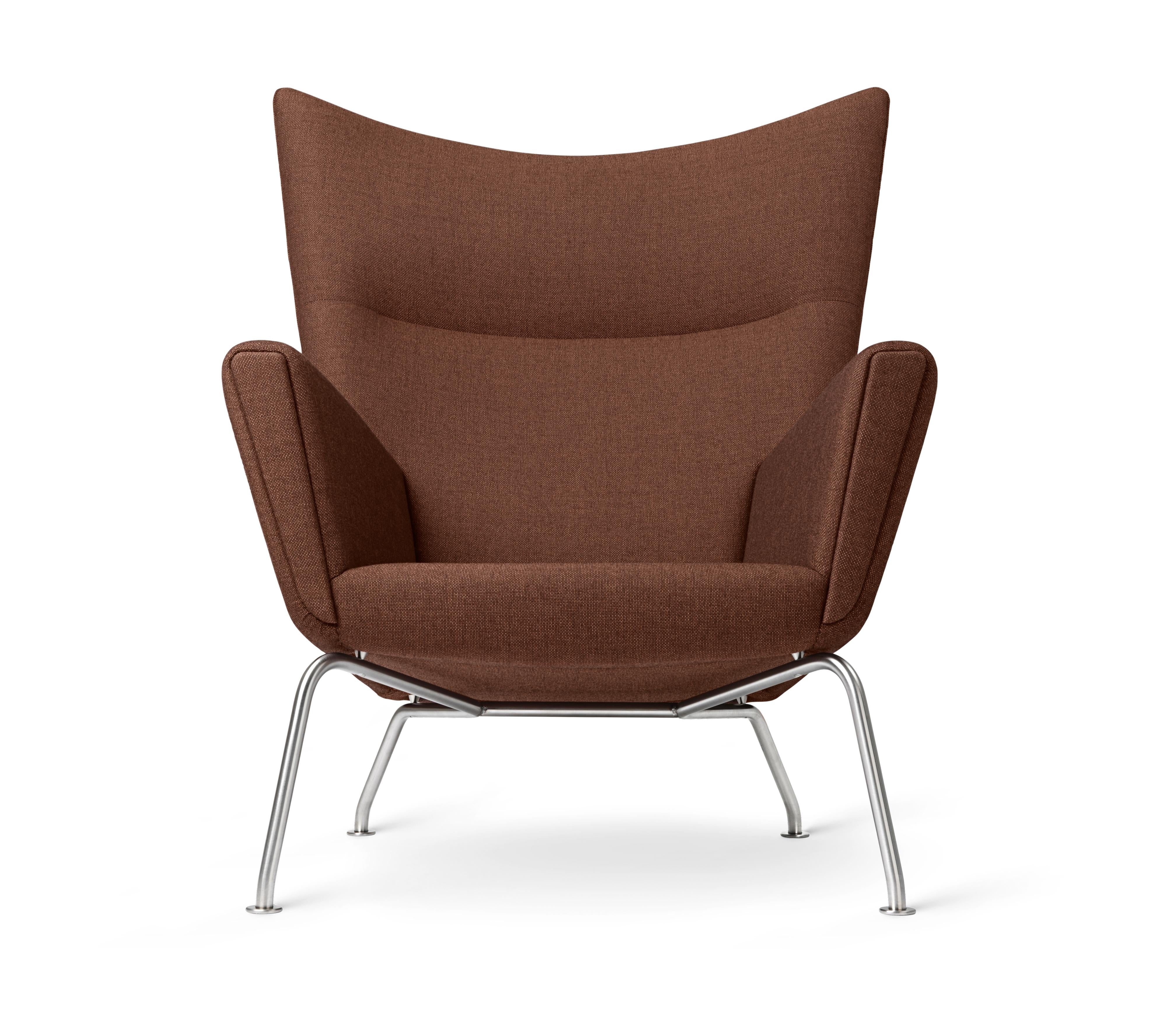 Carl Hansen CH445 Wing krzesło, stal/pasja 7101