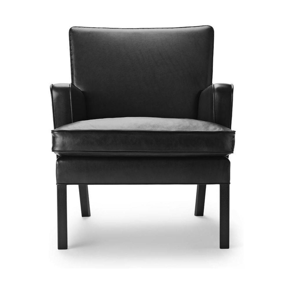 Carl Hansen KK53130 Łatwe krzesło, czarny dąb/czarna skóra