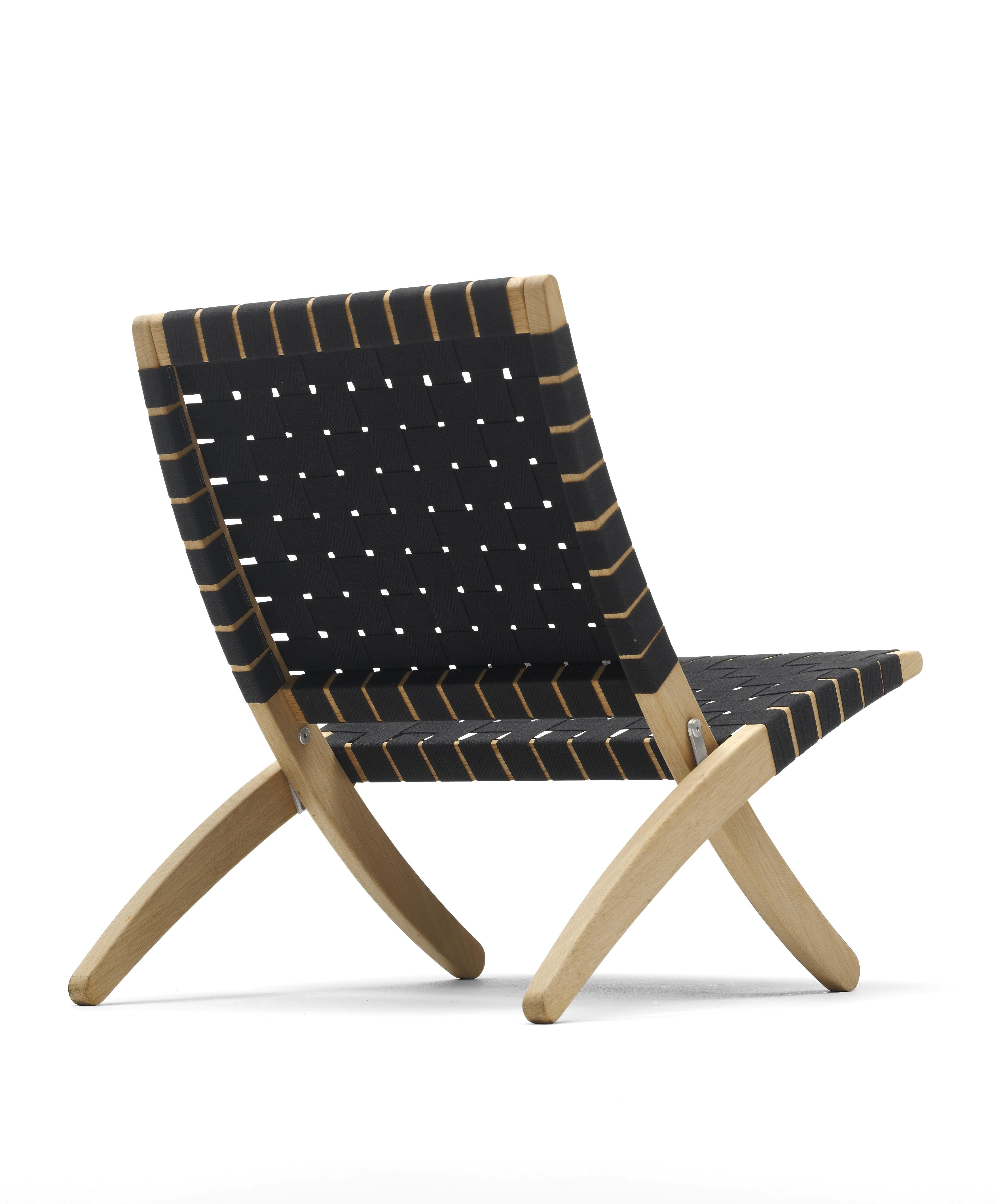 Carl Hansen Mg501 Cuba Chair Oak Oil, Black Cotton Straps