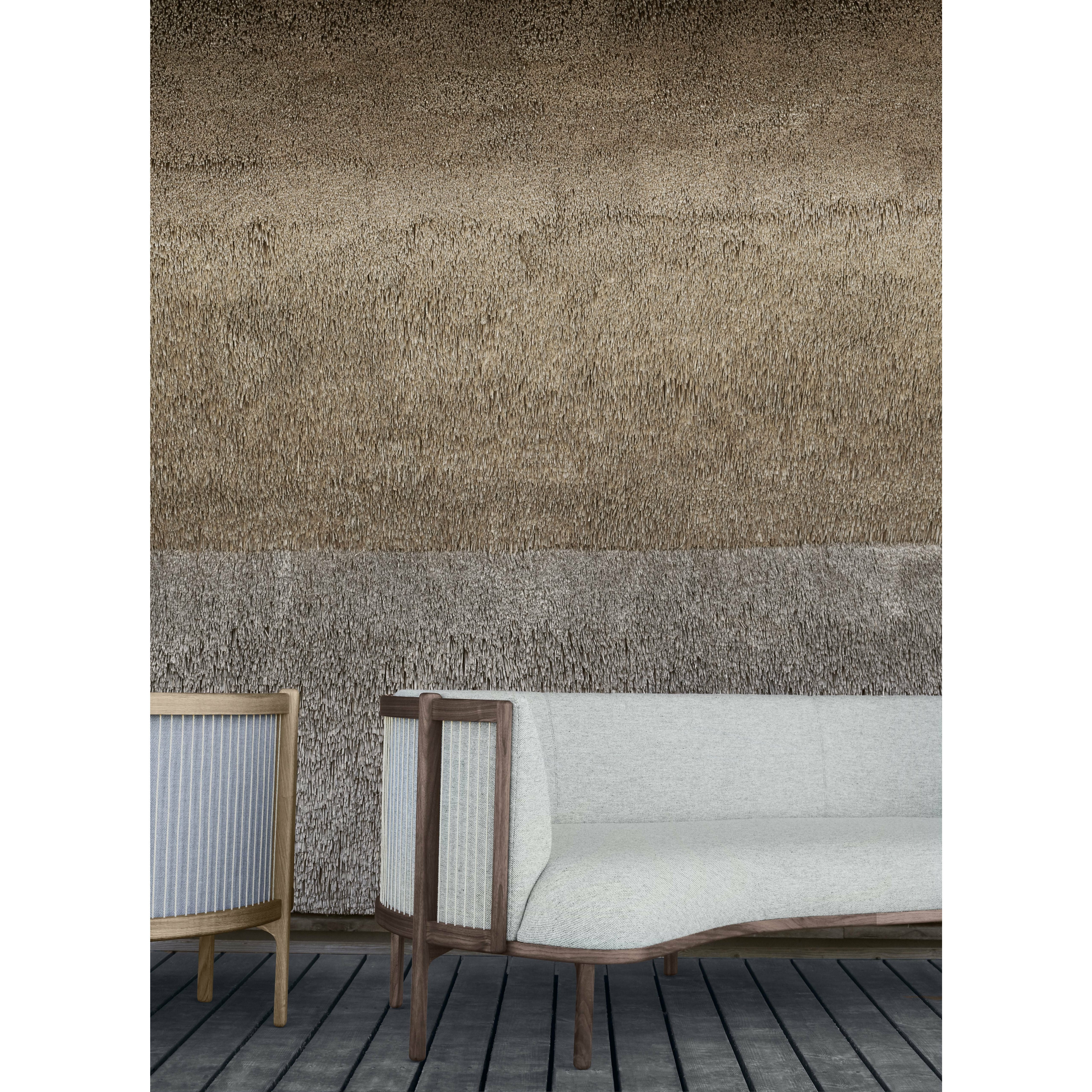 Carl Hansen RF1903 L Sidevays Sofa 3 Seeater Left Oak Oak Oil/Fiord Fabric, różowy/naturalny brąz