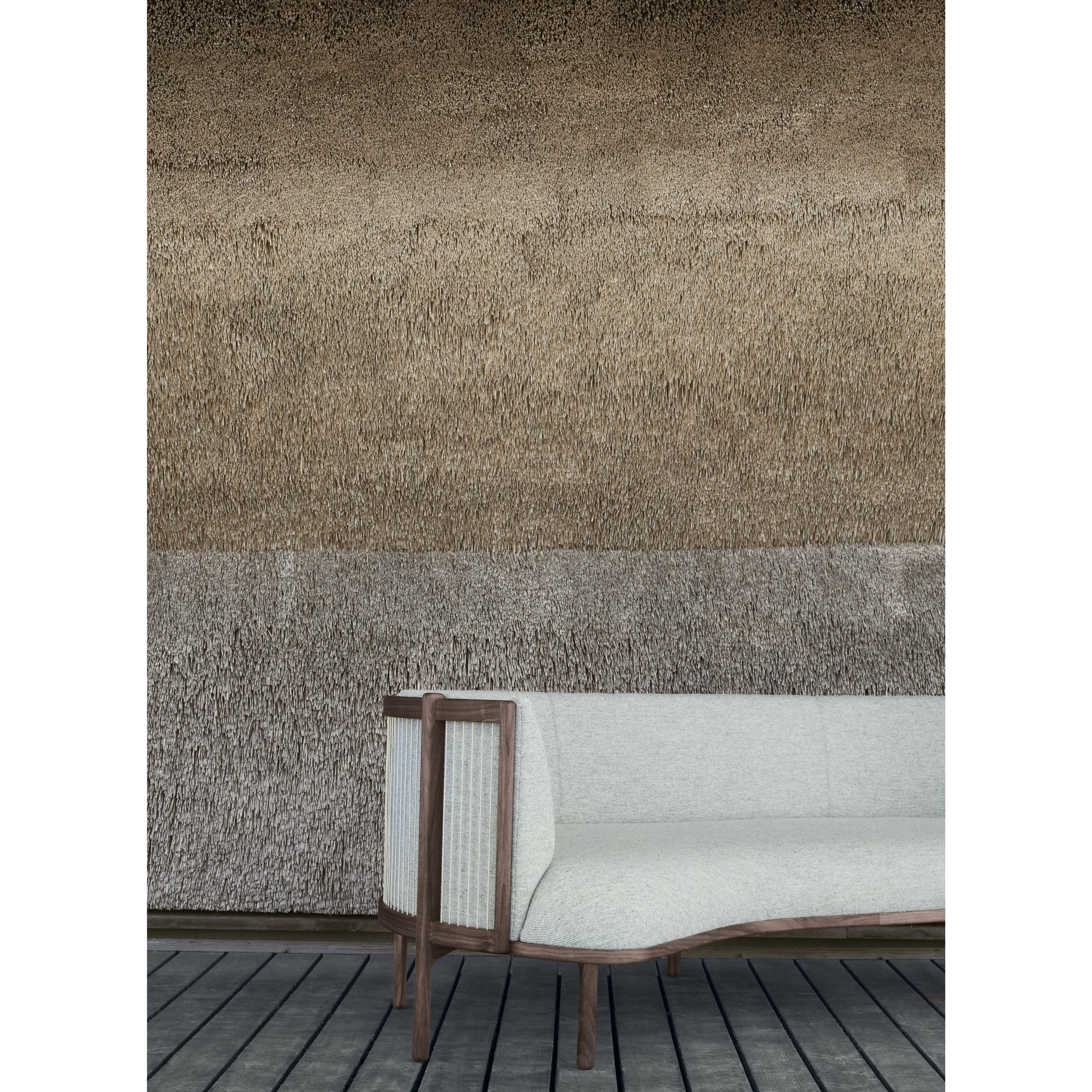 Carl Hansen RF1903 L Sidevays Sofa 3 Seeater Left Oak Oak Oil/Fiord Fabric, różowy/naturalny brąz