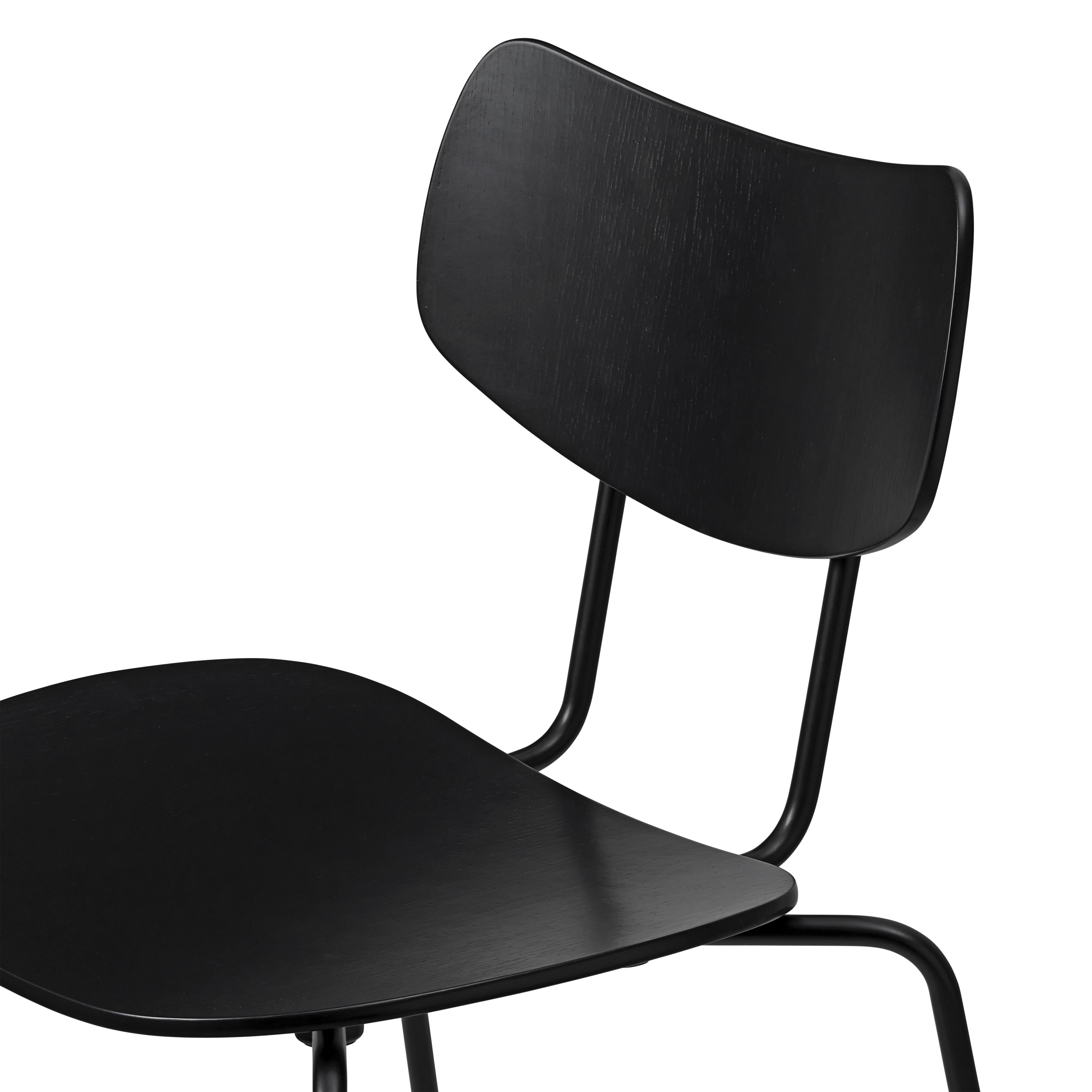 Carl Hansen Vla26t Vega Chair, Oak Black Lacquered