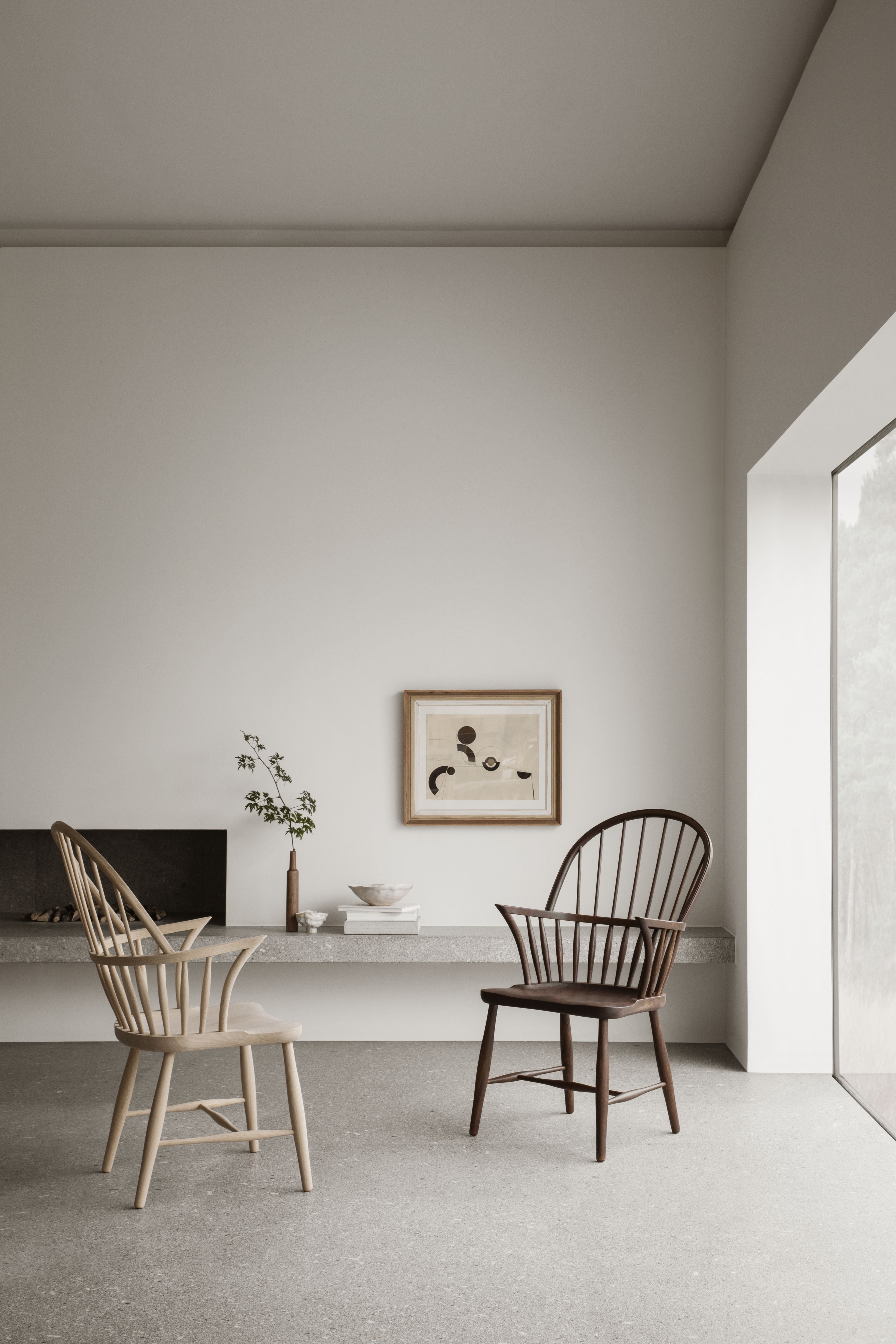 Carl Hansen FH38 Windsor krzesło, olejek w kolorze dymu