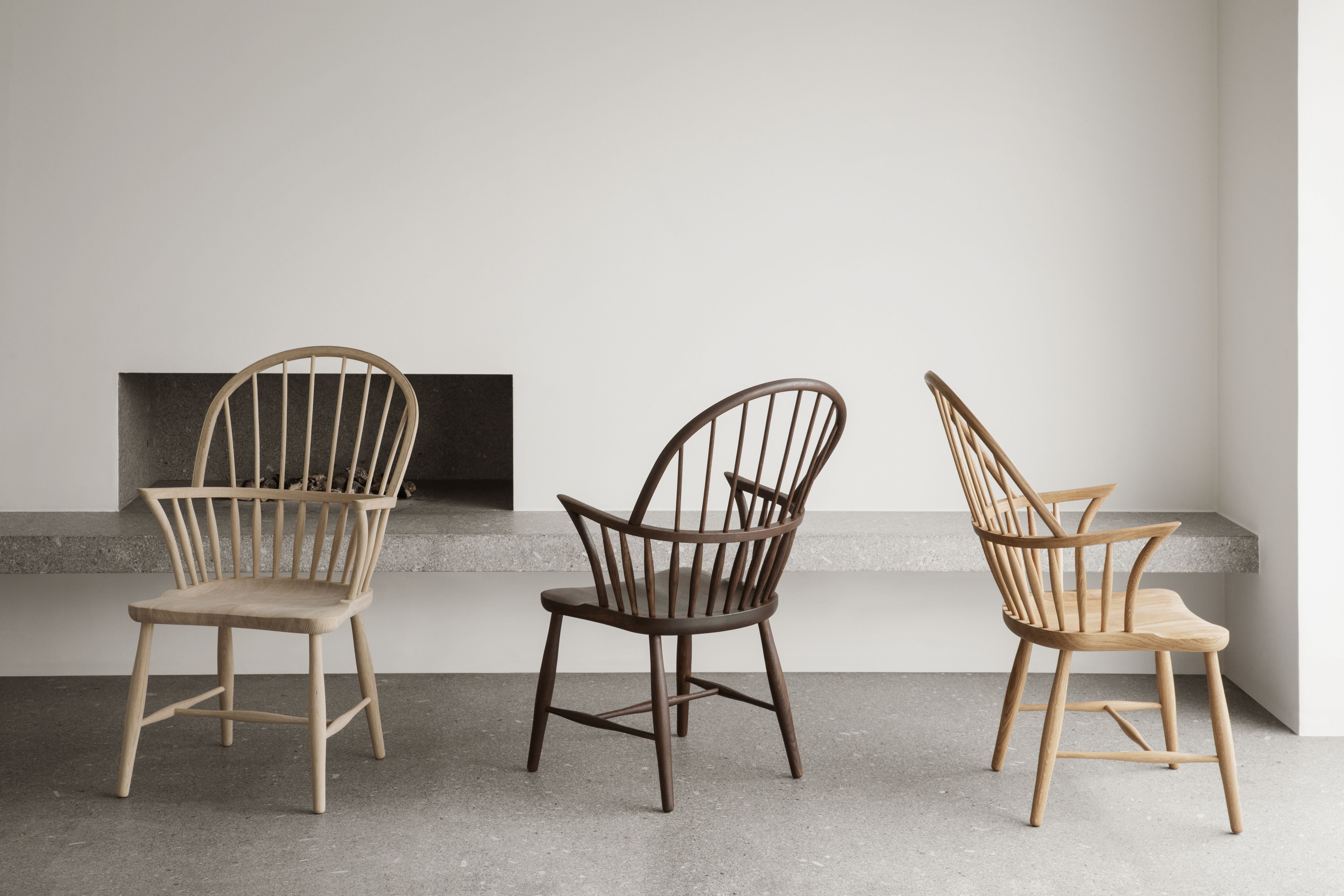 Carl Hansen FH38 Windsor krzesło, olejek w kolorze dymu