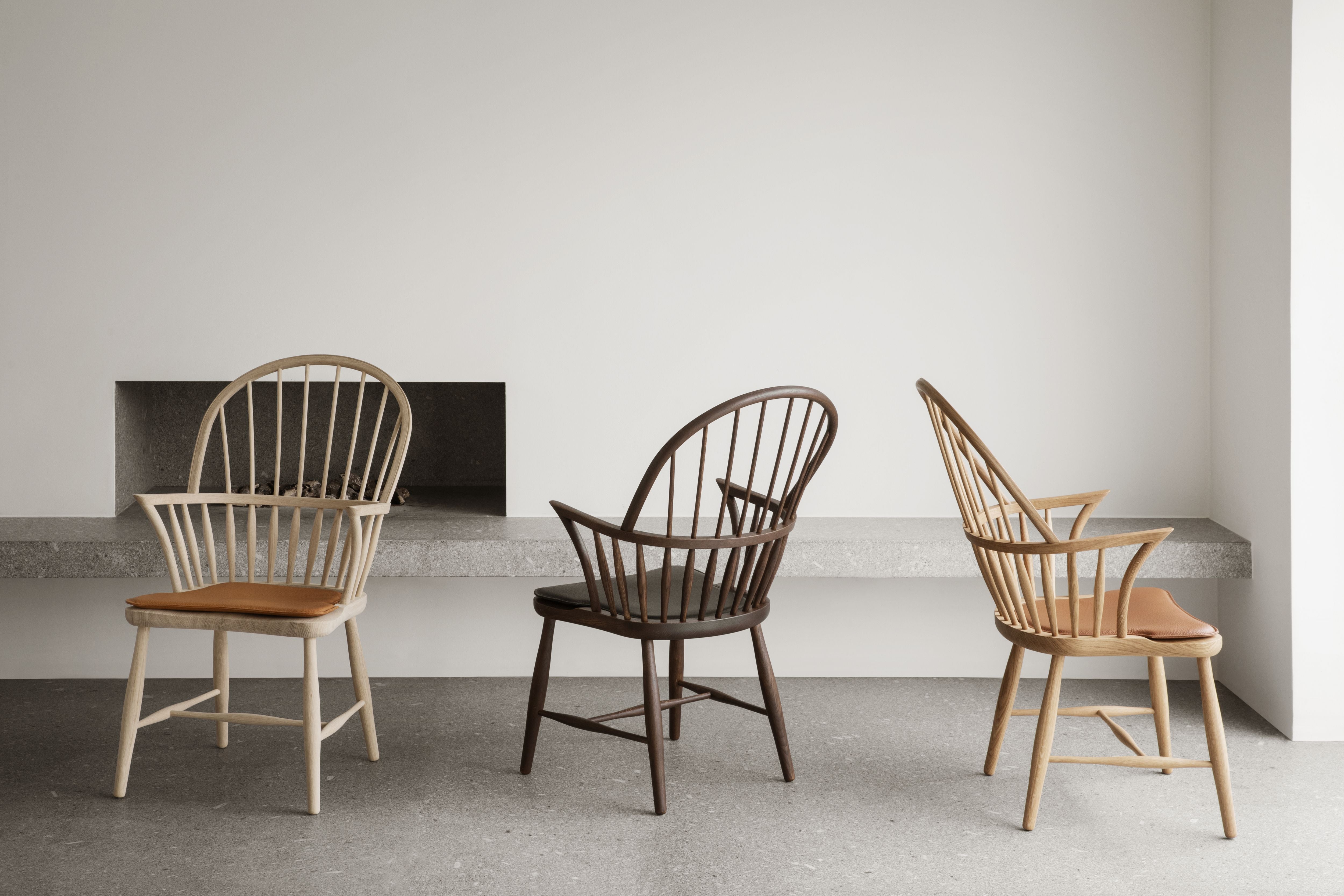 Carl Hansen FH38 Windsor krzesło, olejek w kolorze dymu