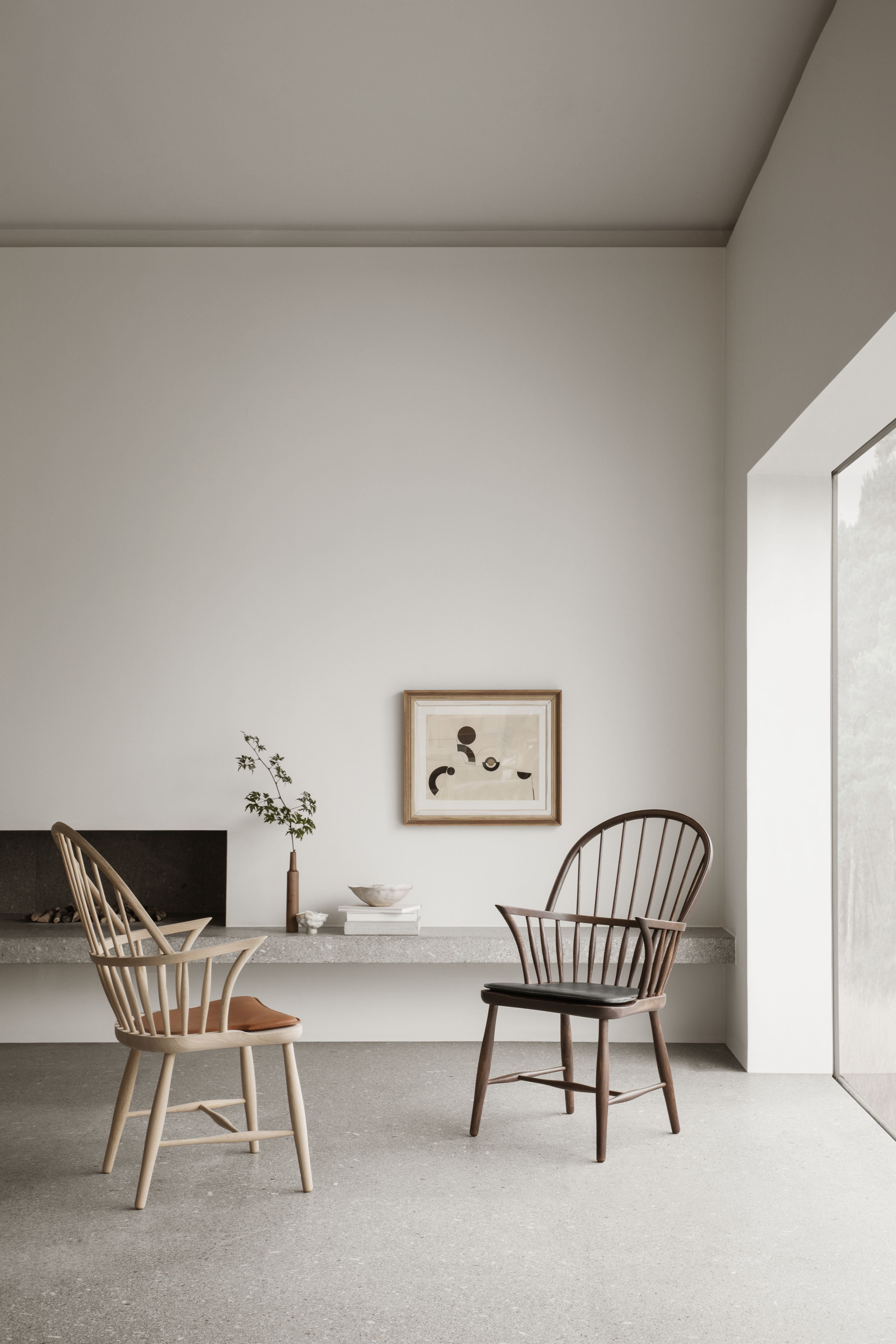 Carl Hansen FH38 Windsor krzesło, olejek w kolorze dymu