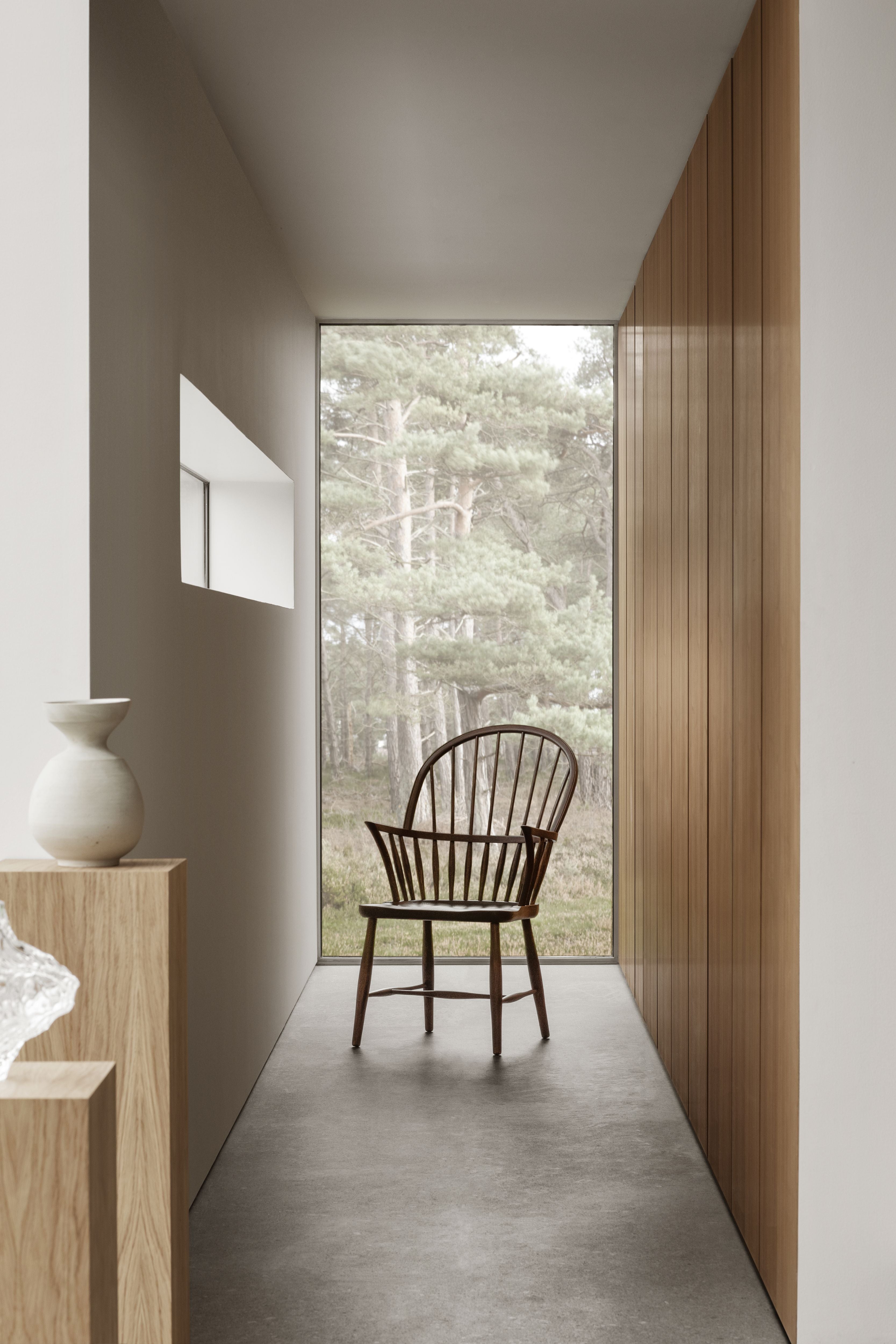 Carl Hansen FH38 Windsor krzesło, olejek w kolorze dymu