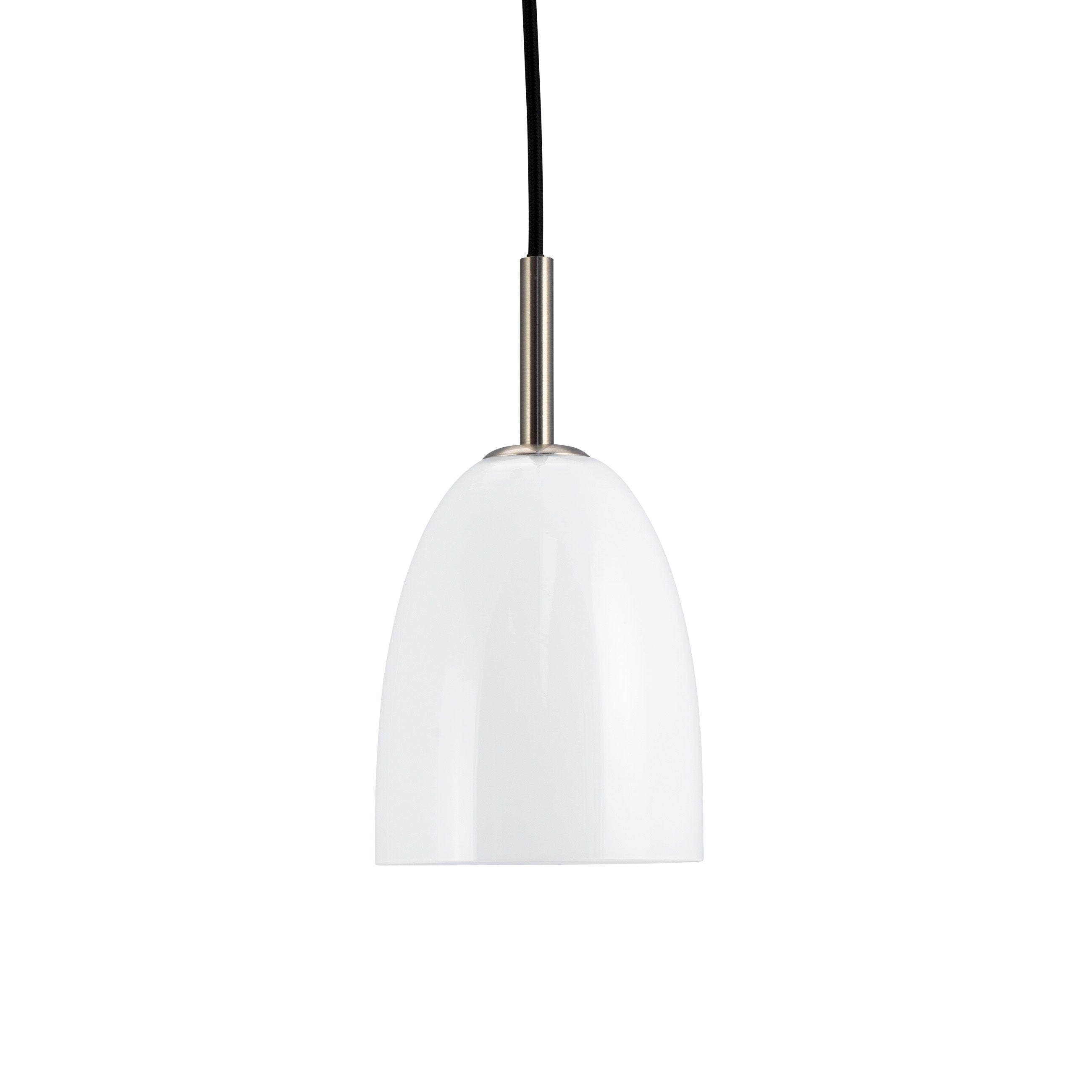 Dyberg Larsen Jazz D12 Pendant Lamp, Opal/Brushed Steel