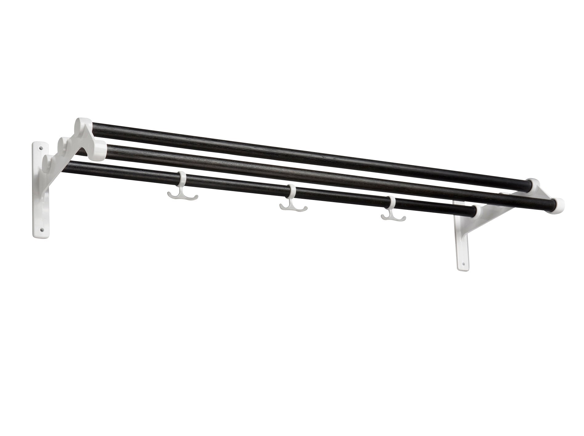 Essem Design Nostalgi 291 Hat Shelf Dębu/Aluminium, czarny witraże/biały