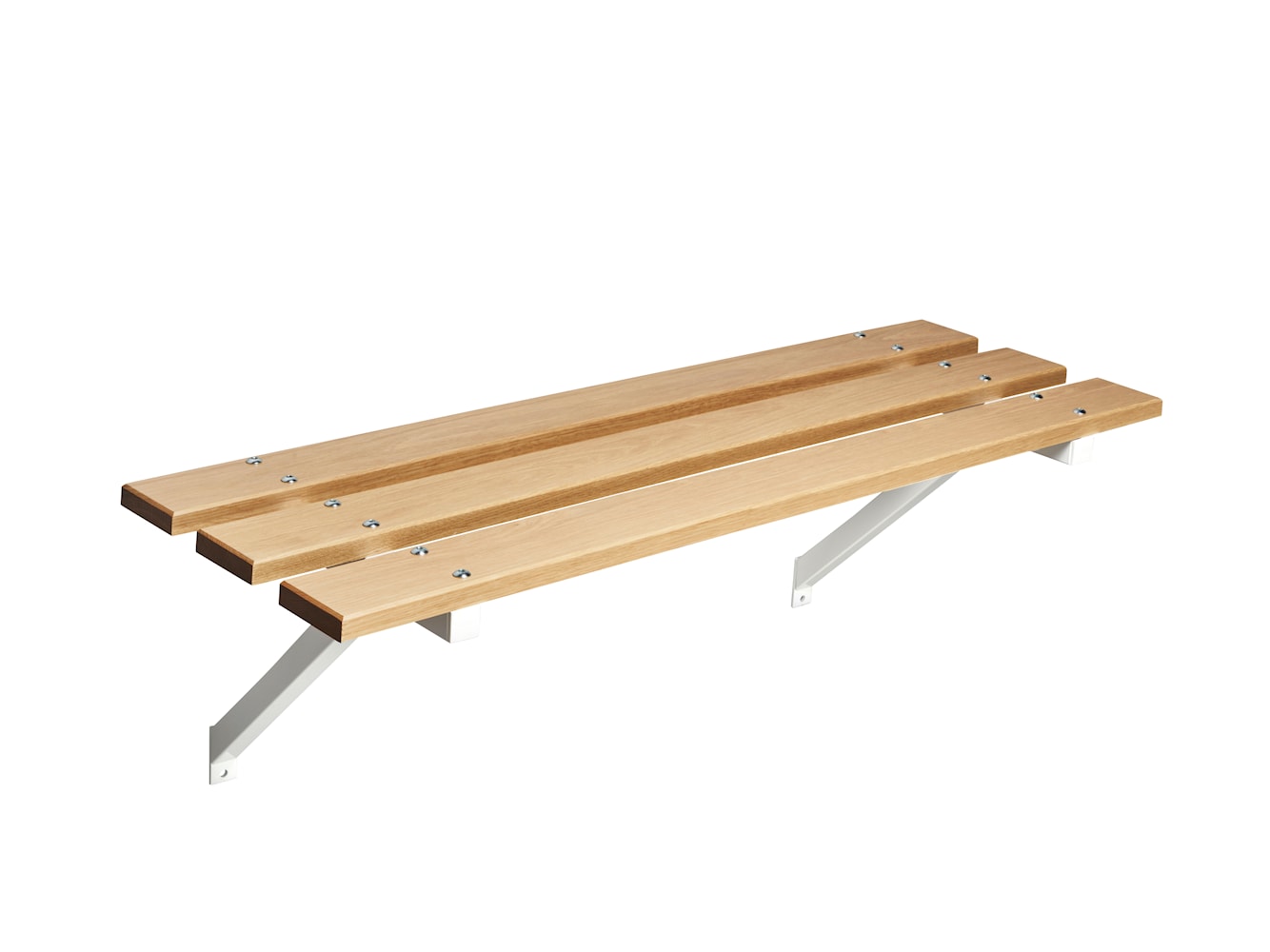 Essem Design Bench 67 Oak 45 cm, biały