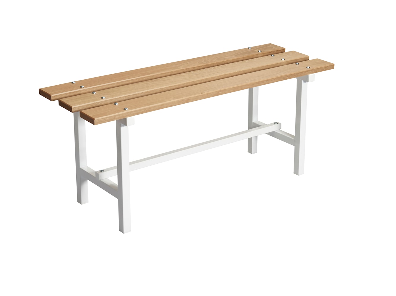 Essem Design Bench 68 Oak 45 cm, biały