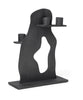 Ferm Living Eroode Candle Holder, Black Aluminium