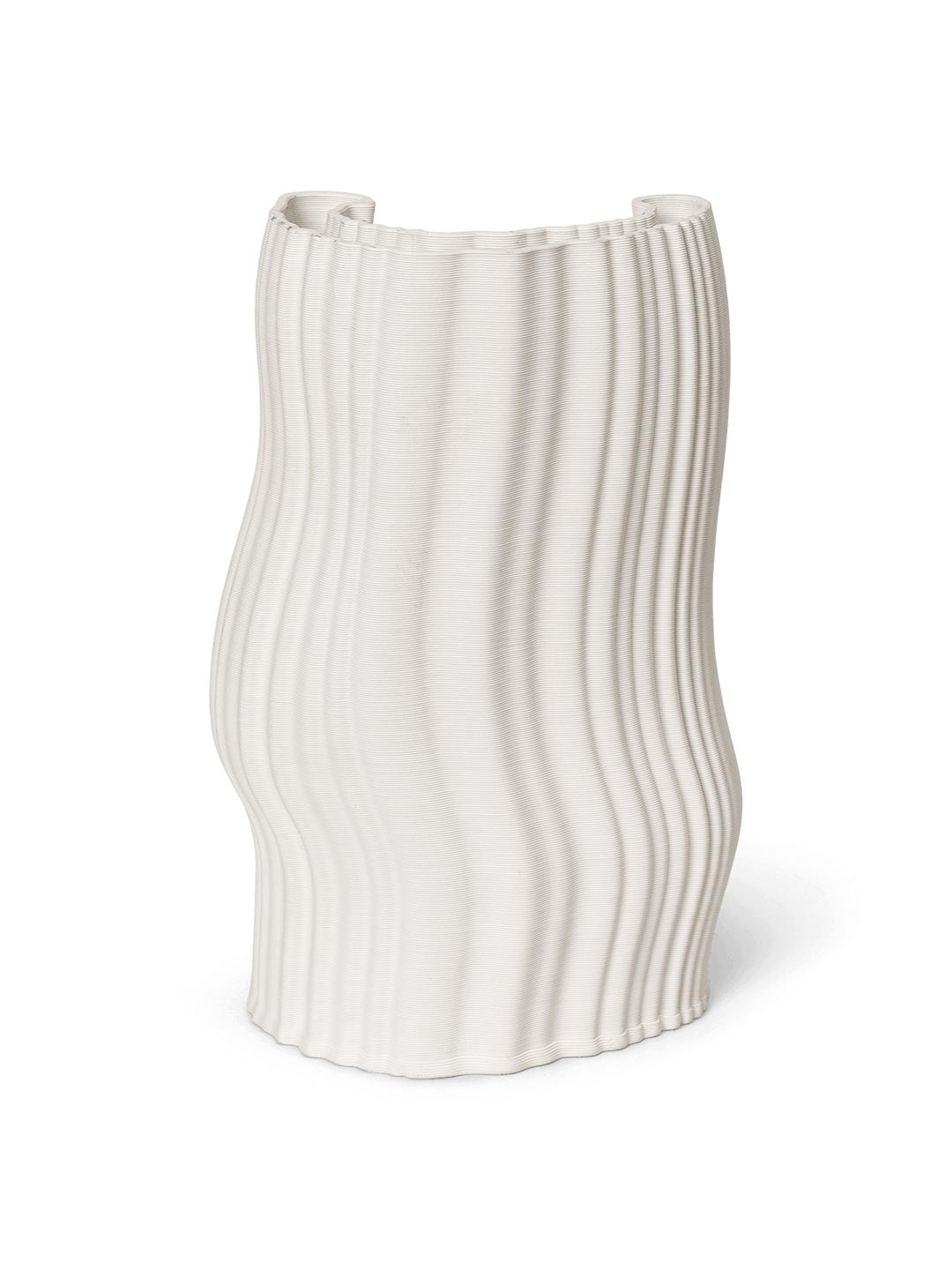 Ferm Living Moire Vase, Off White