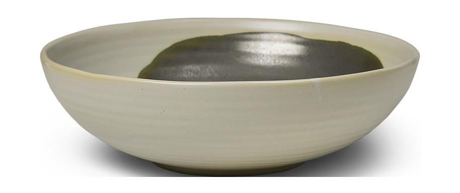 Ferm Living Omhu Bowl Large, Off White/Warcoal