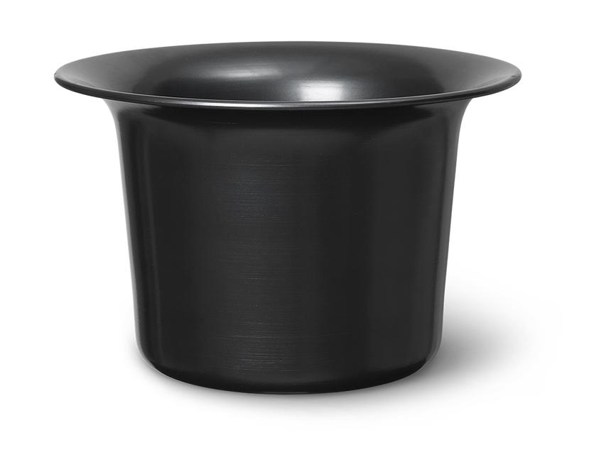 Ferm Living Spun Alu Basket niski, czarny aluminium