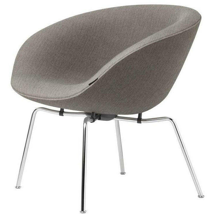 Fritz Hansen AJ Pot Lounge Frea Chromed Frame Fabric, Christianshavn Beige