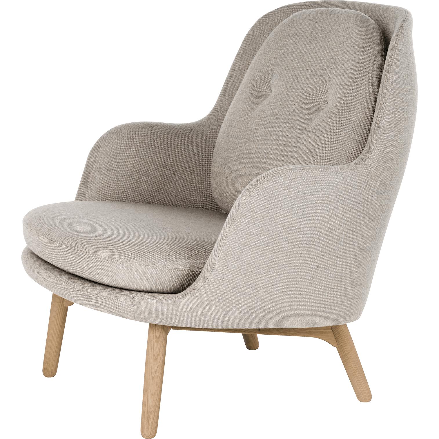 Fritz Hansen Fri Lounge Frea Wood, Sunniva Grey