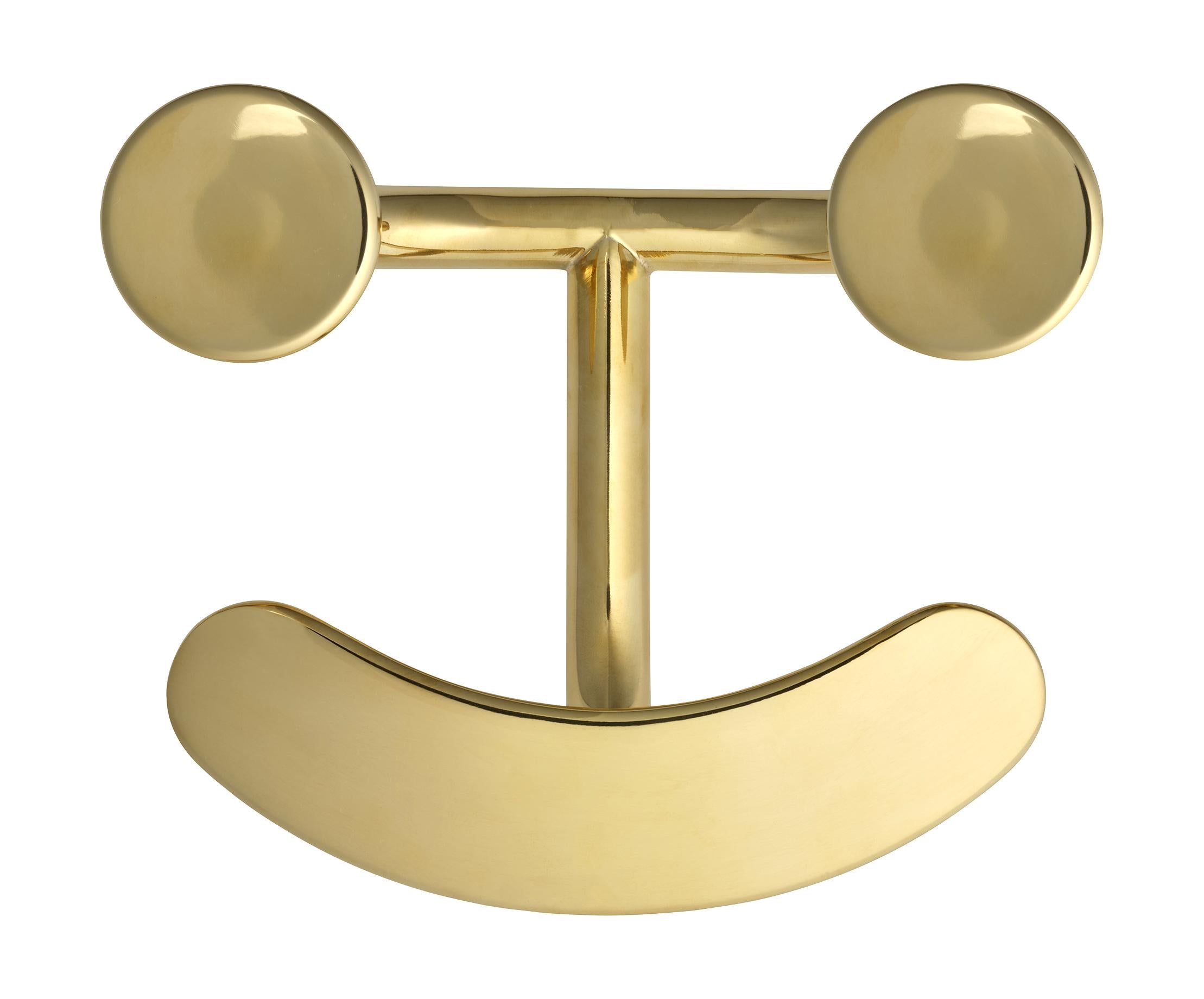 Fritz Hansen Jaime Hayon Happy Hook Wall Hook, Brass