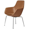 Fritz Hansen Little Giraffe Fotel Chroma Baza skórzana Grace, Walnut