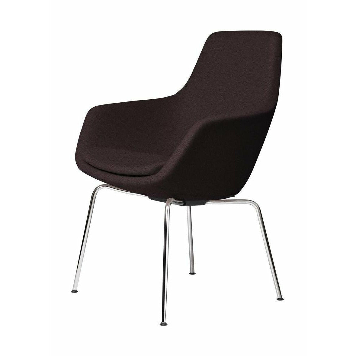 Fritz Hansen Mała Giraffe Fotel Chrome Base Fabric Christianshavn, Dark Red Uni -Uni