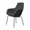 Fritz Hansen Mały Giraffe Fotel Black Base Fabric Christianshavn, Grey Uni -Uni