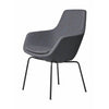 Fritz Hansen Little Giraffe Fotel Black Base Tkanina Christianshavn, Orange/Blue